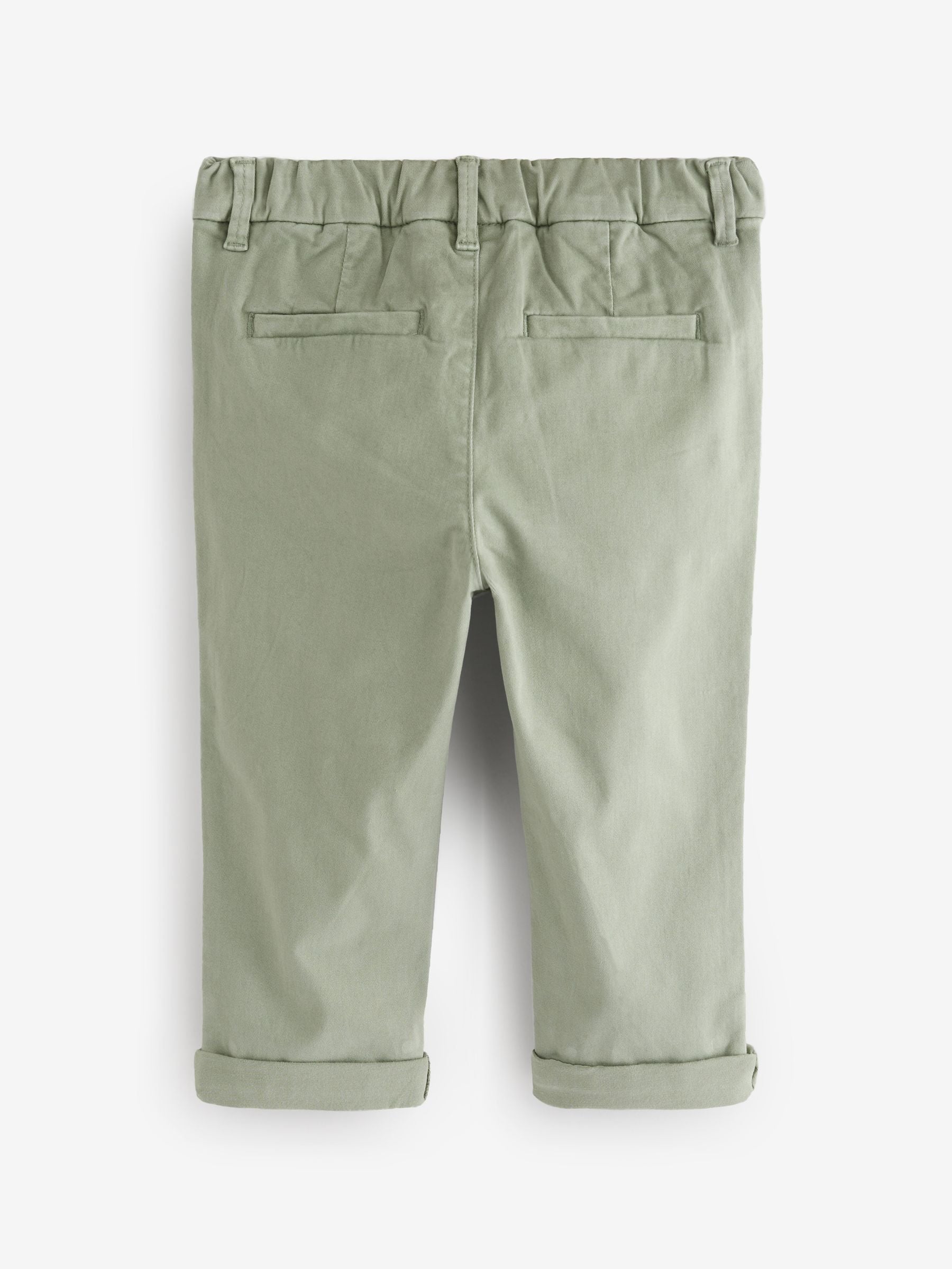 Sage Green Stretch Chinos Trousers (3mths-7yrs)