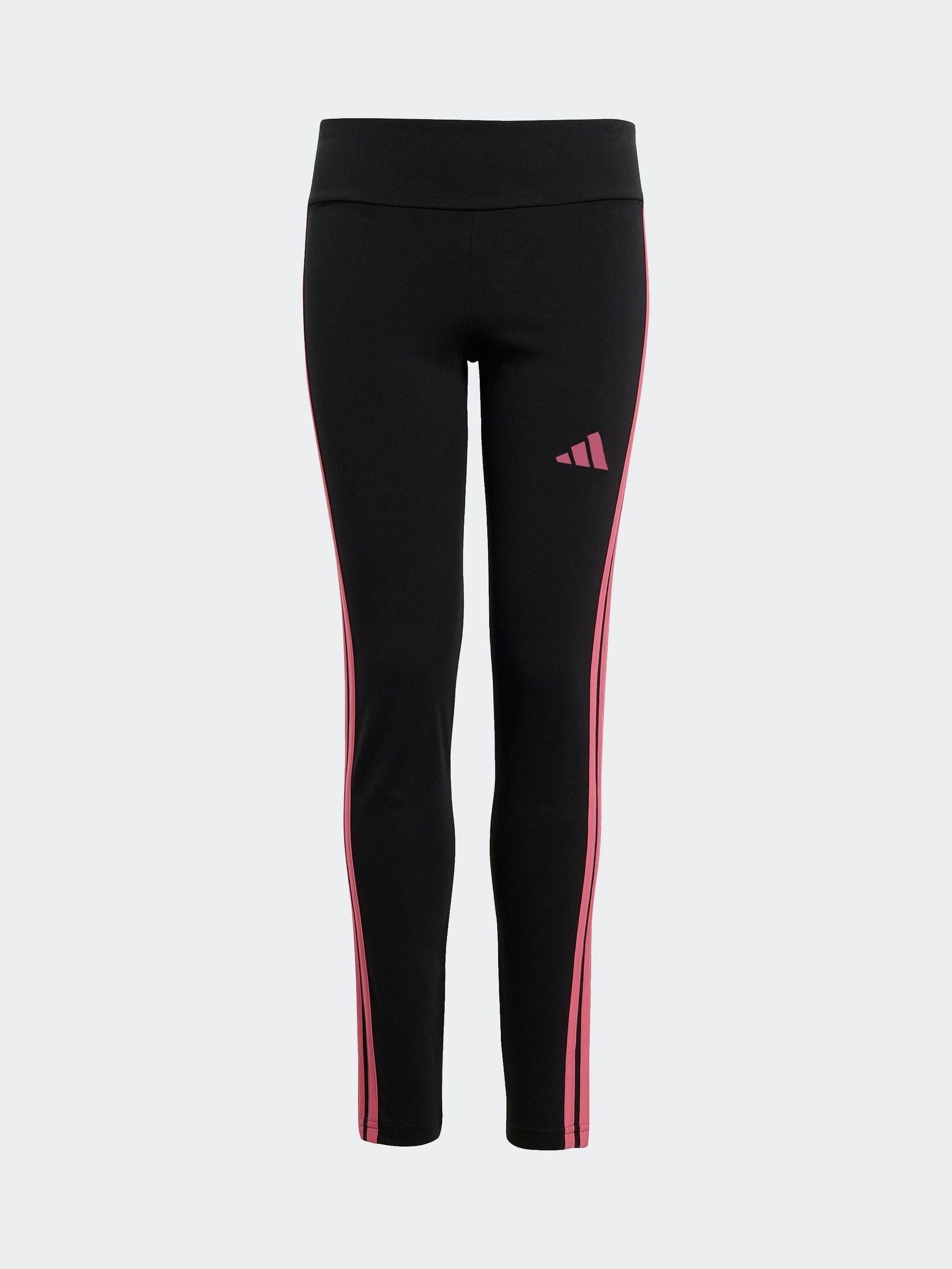 adidas Black 3 Stripe Essentials Leggings