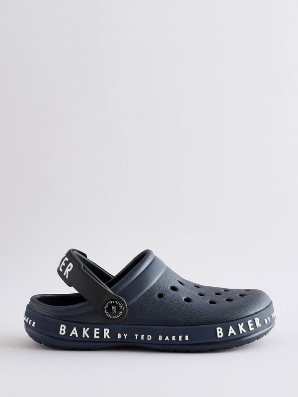 Baker by Ted Baker Boys Navy Clog Slippers