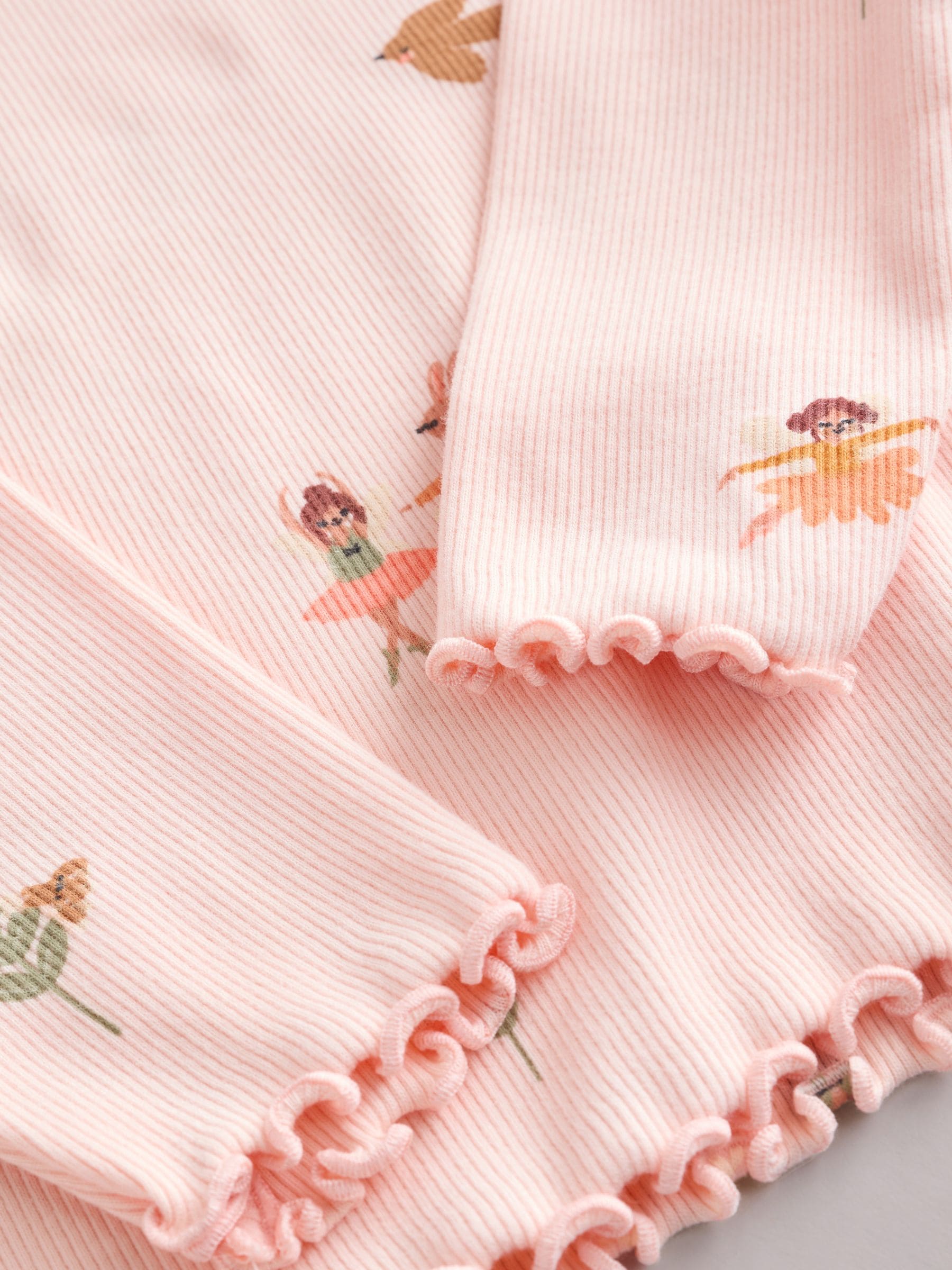 Pink Fairy Rib Long Sleeve T-Shirt (3mths-7yrs)