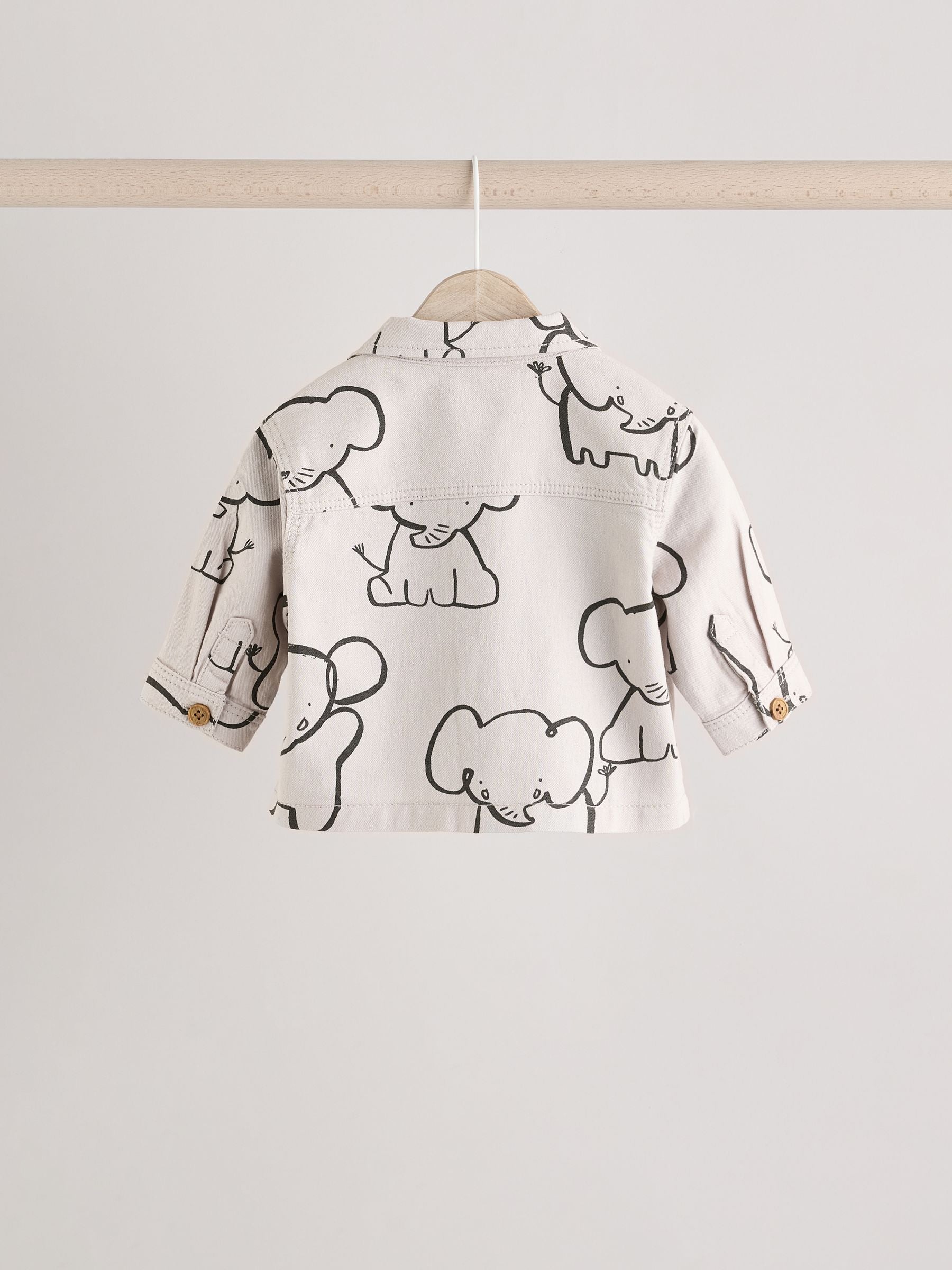 Mono Elephant Baby Shirt And Trousers 100% Cotton Set 3 Piece (0mths-2yrs)