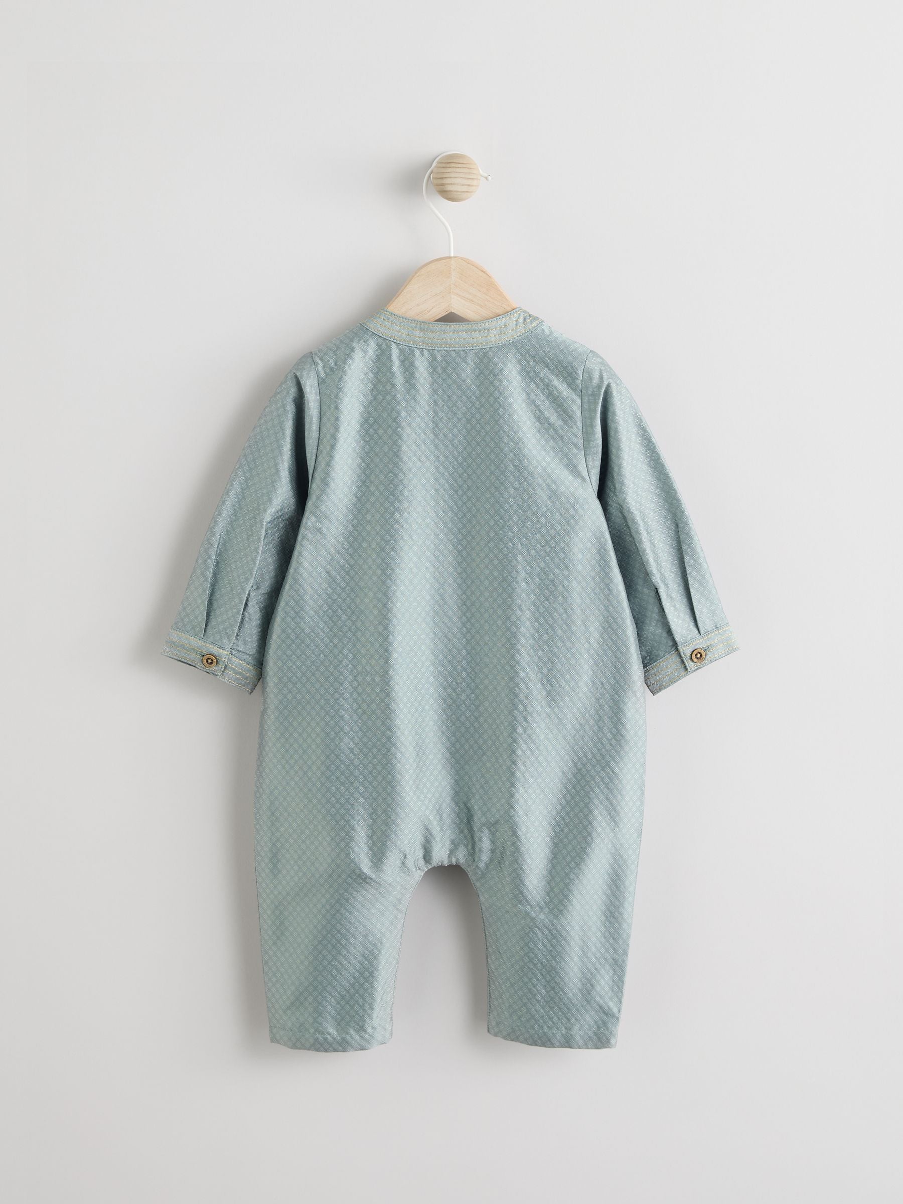 Green Baby Occasion 100% Cotton Romper (0mths-2yrs)