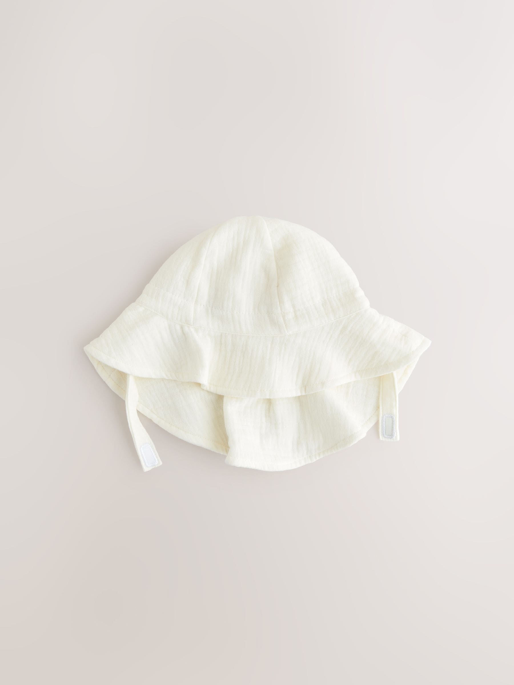 White 100% Cotton Baby Summer Hat (0mths-2yrs)