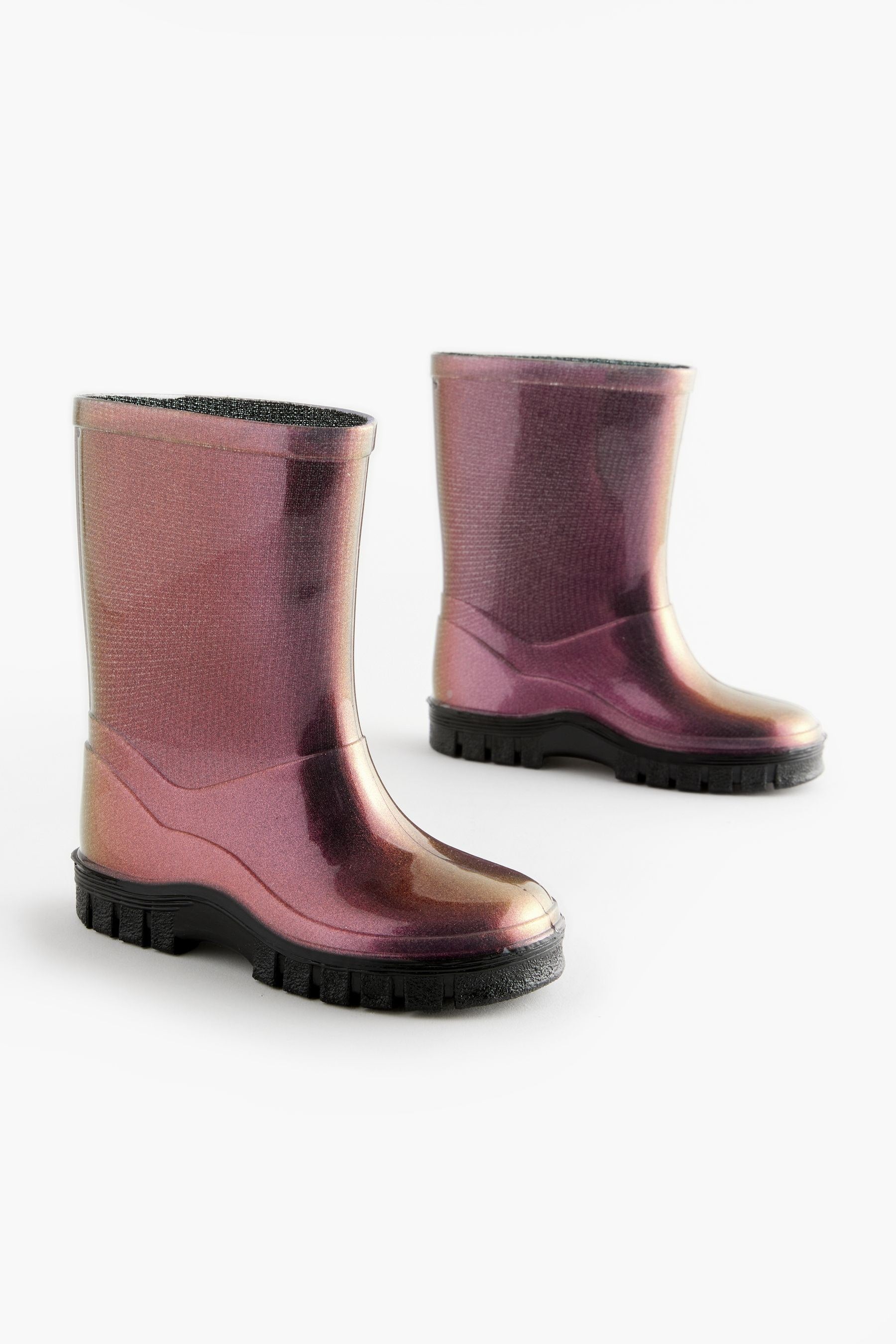 Purple Metallic Wellies