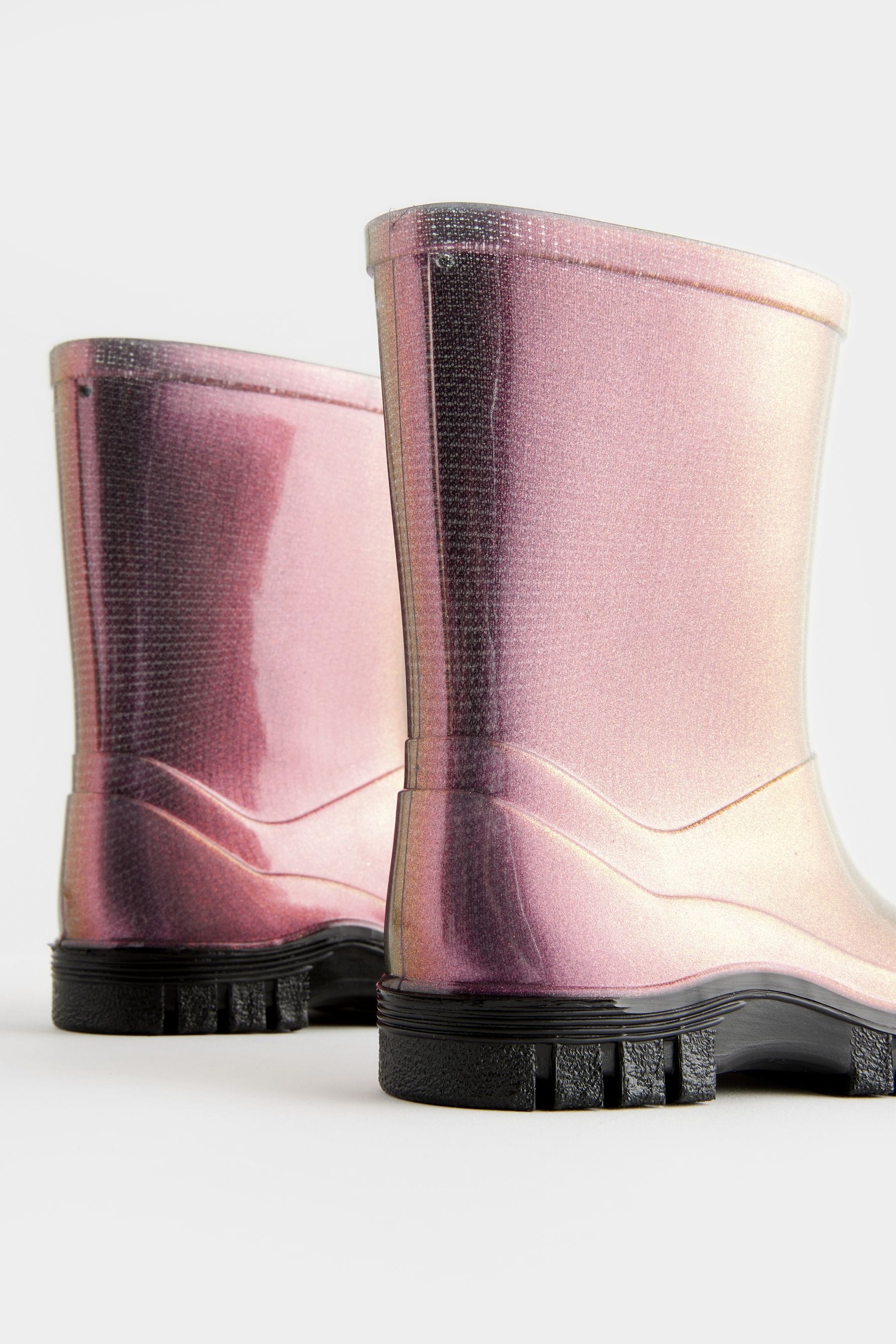 Purple Metallic Wellies