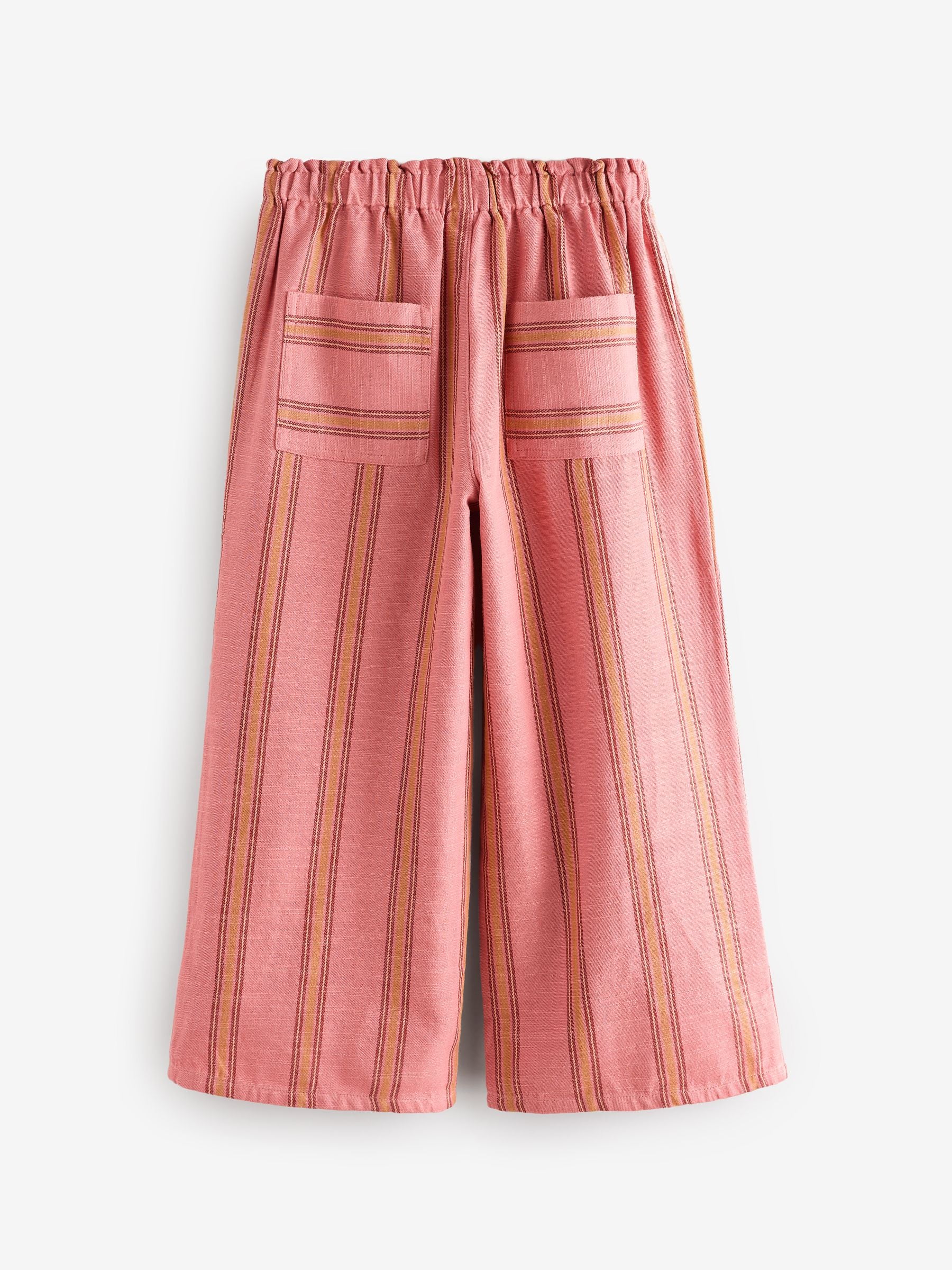 Pink Stripe Wide Leg Trousers (3-16yrs)