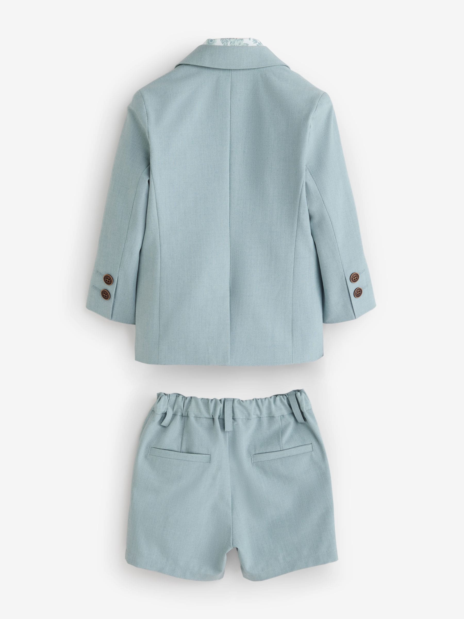 Mineral Blue Blazer Shirt Shorts and Bow Tie Set (3mths-9yrs)