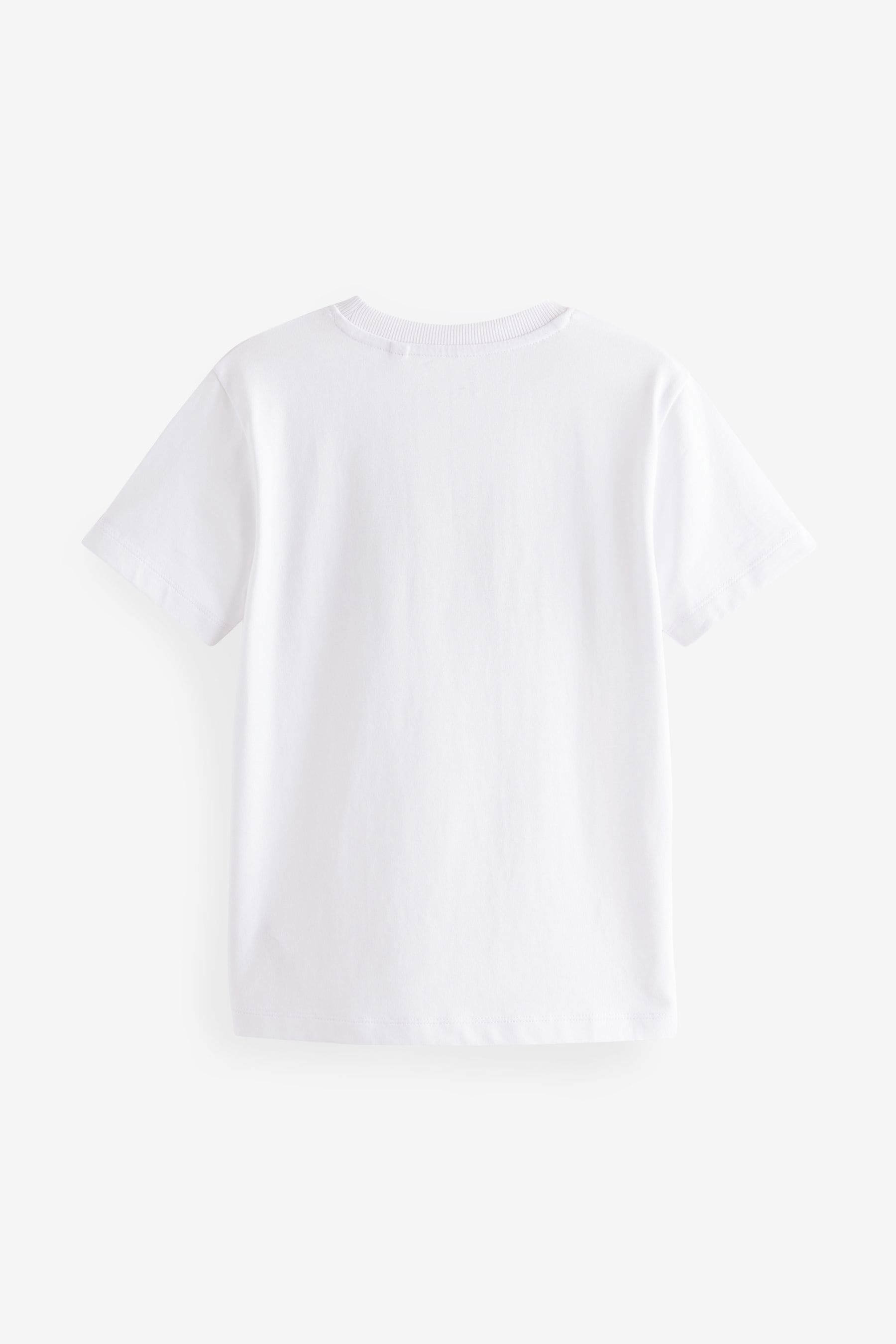 White Pixel Controller Short Sleeves Graphic T-Shirt (3-16yrs)