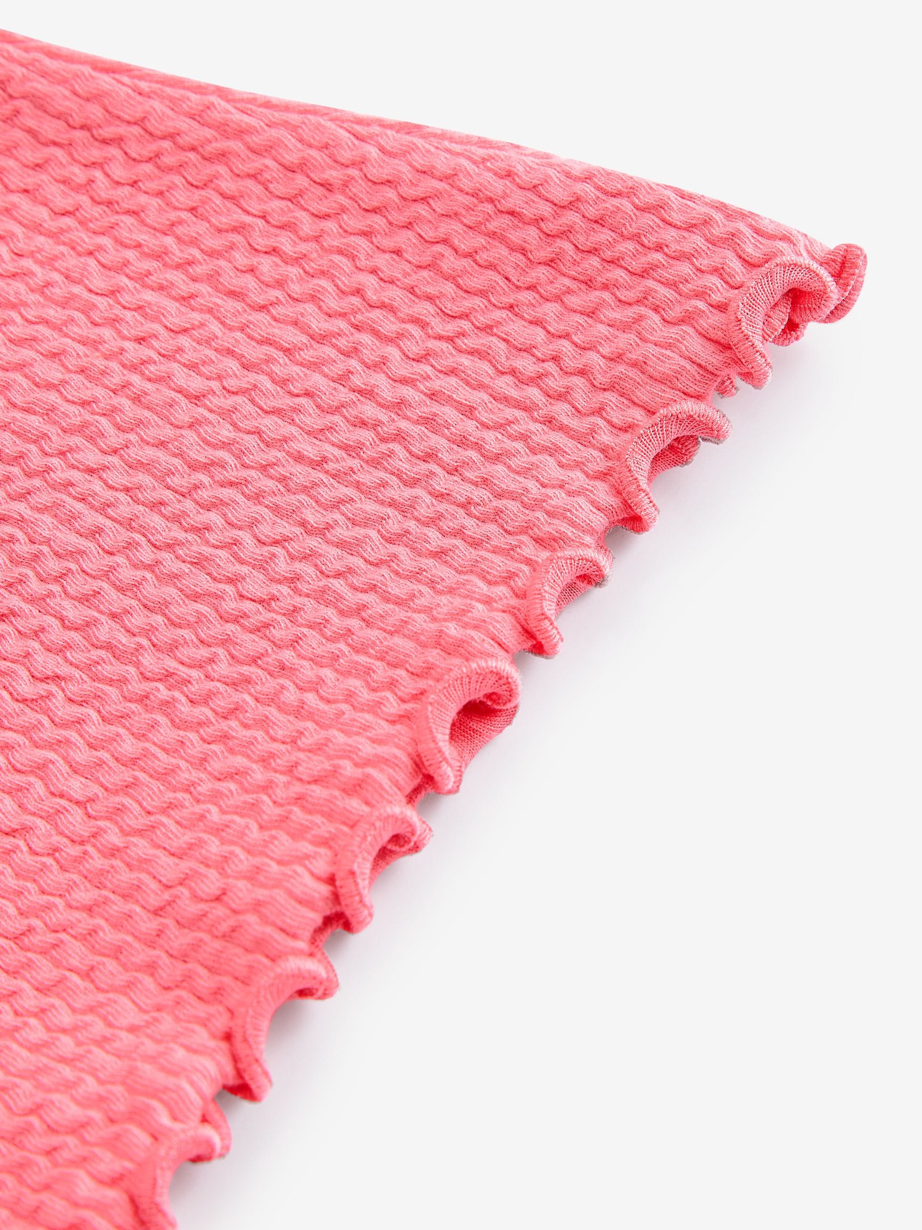 Pink Ribbed Textured Flare Leggings (3mths-7yrs)