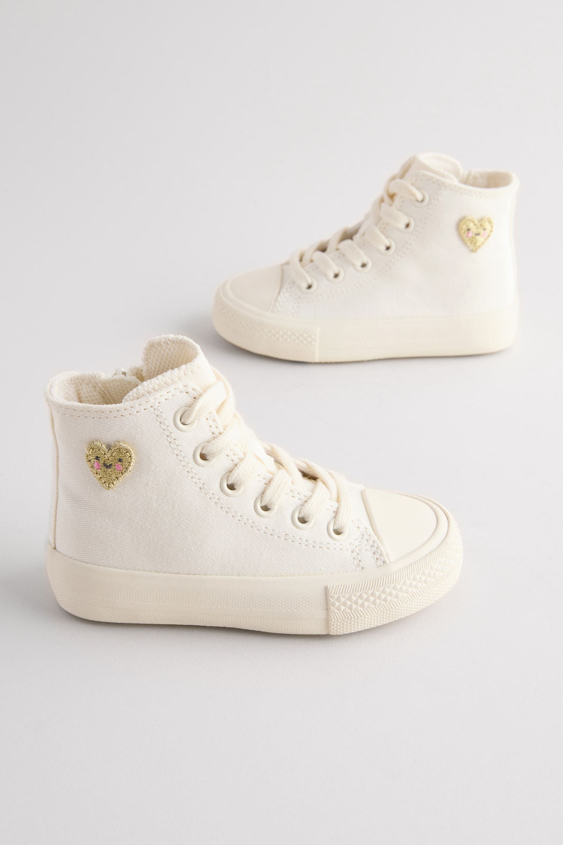 White Chunky High Top Trainers