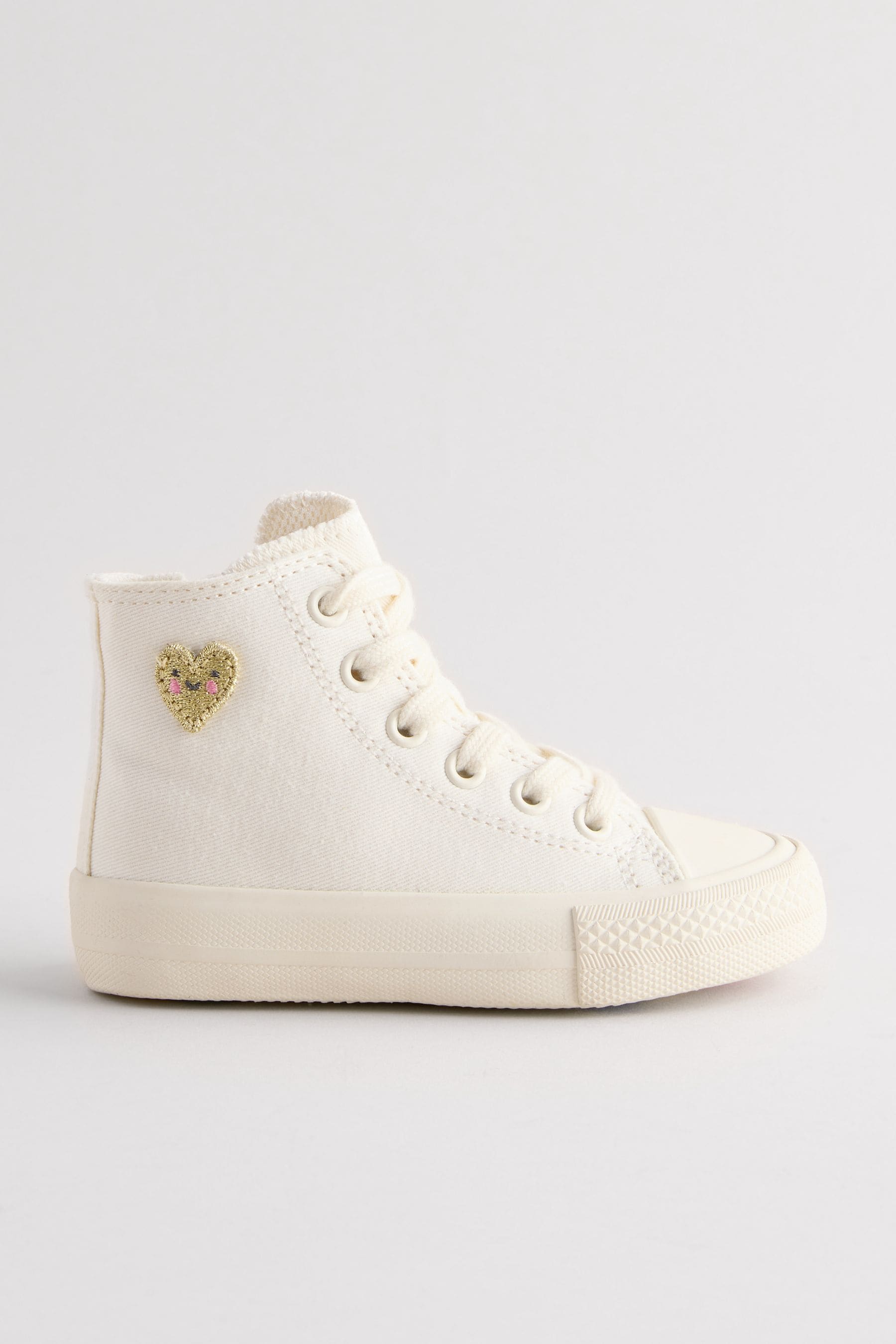 White Chunky High Top Trainers