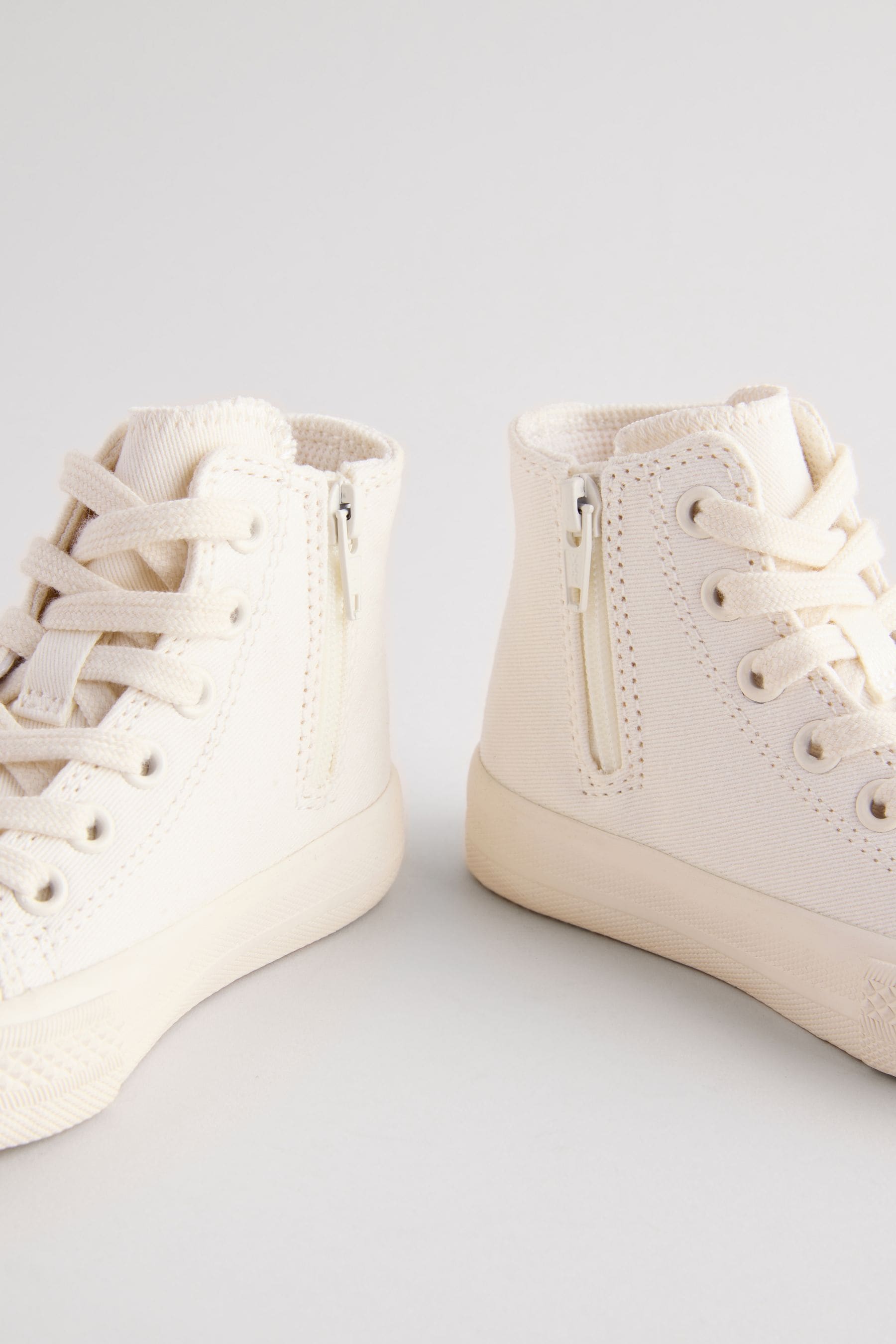 White Chunky High Top Trainers