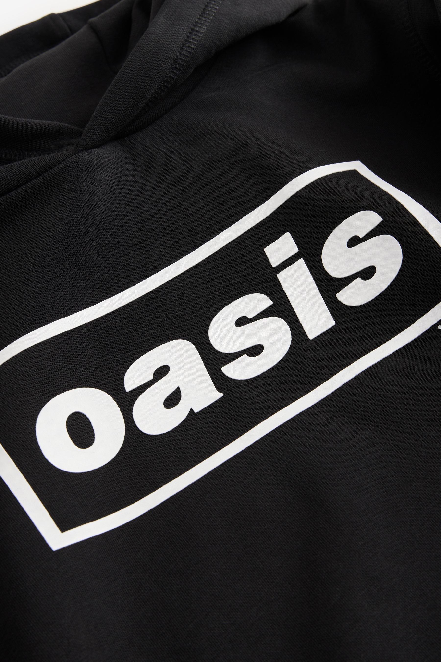 Black Official Oasis Band Hoodie (3-16yrs)