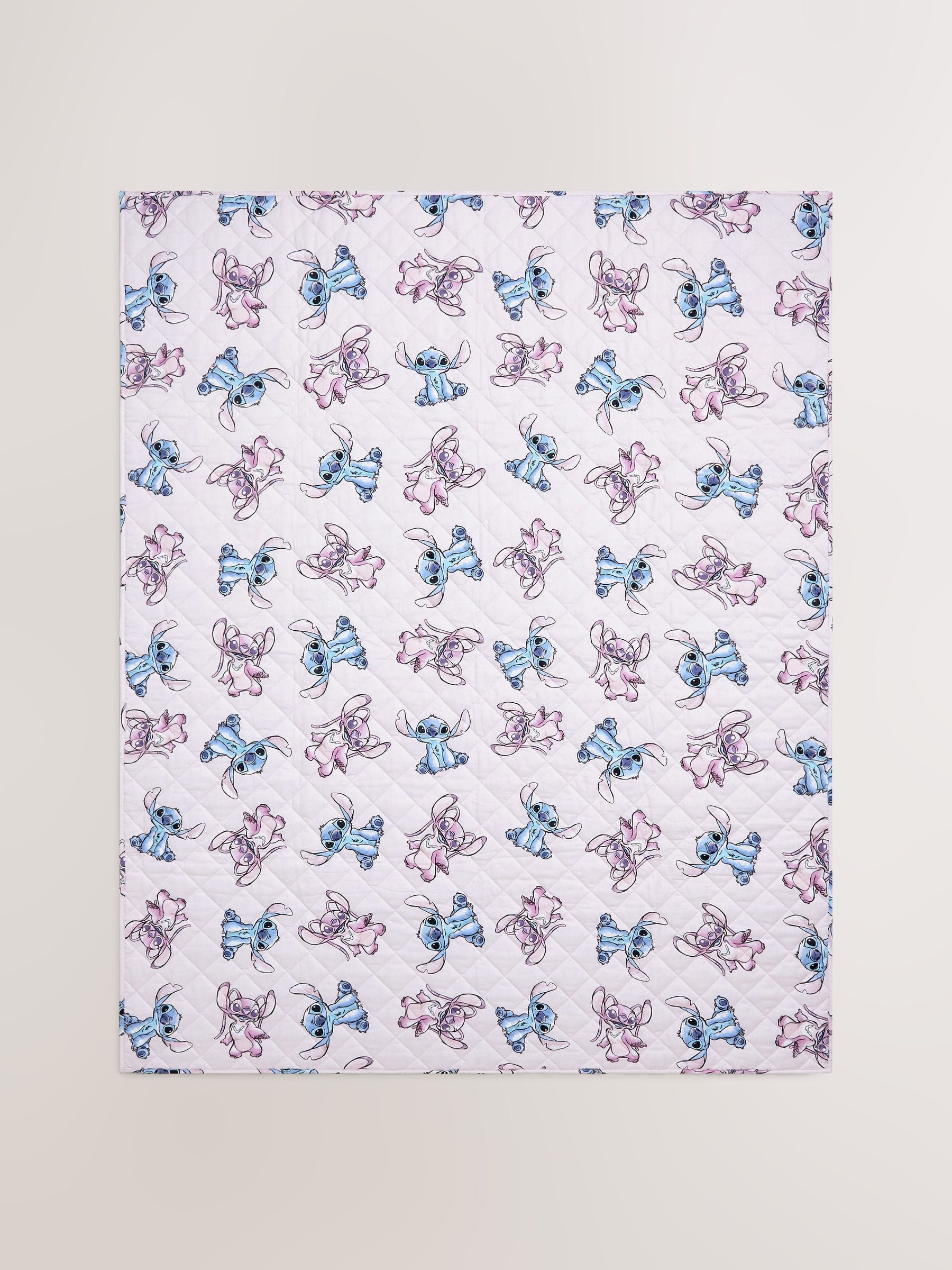 Pink Lilo & Stitch Quilted Throw