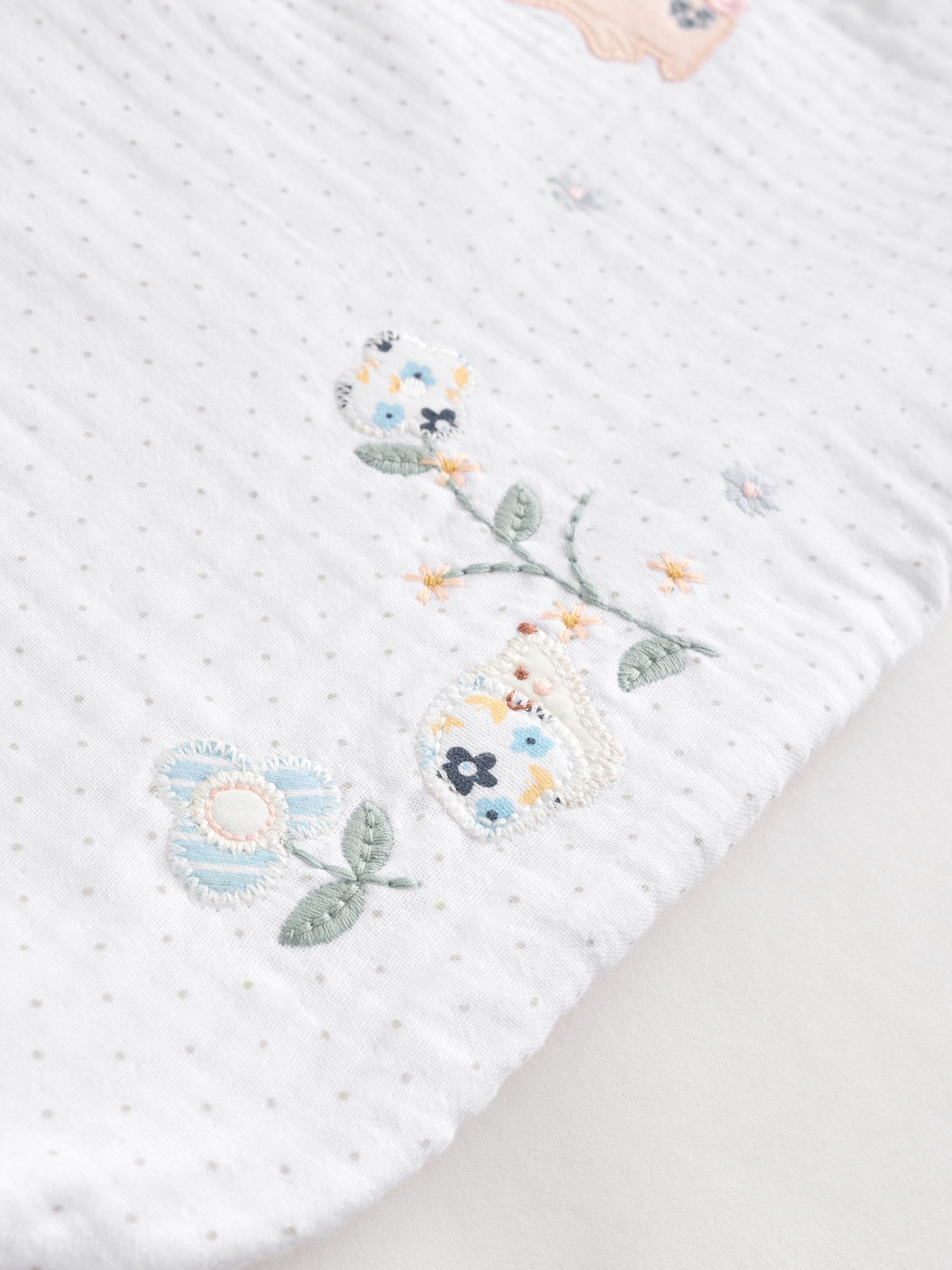 White Duck Muslin 1 Tog Baby 100% Cotton Sleep Bag