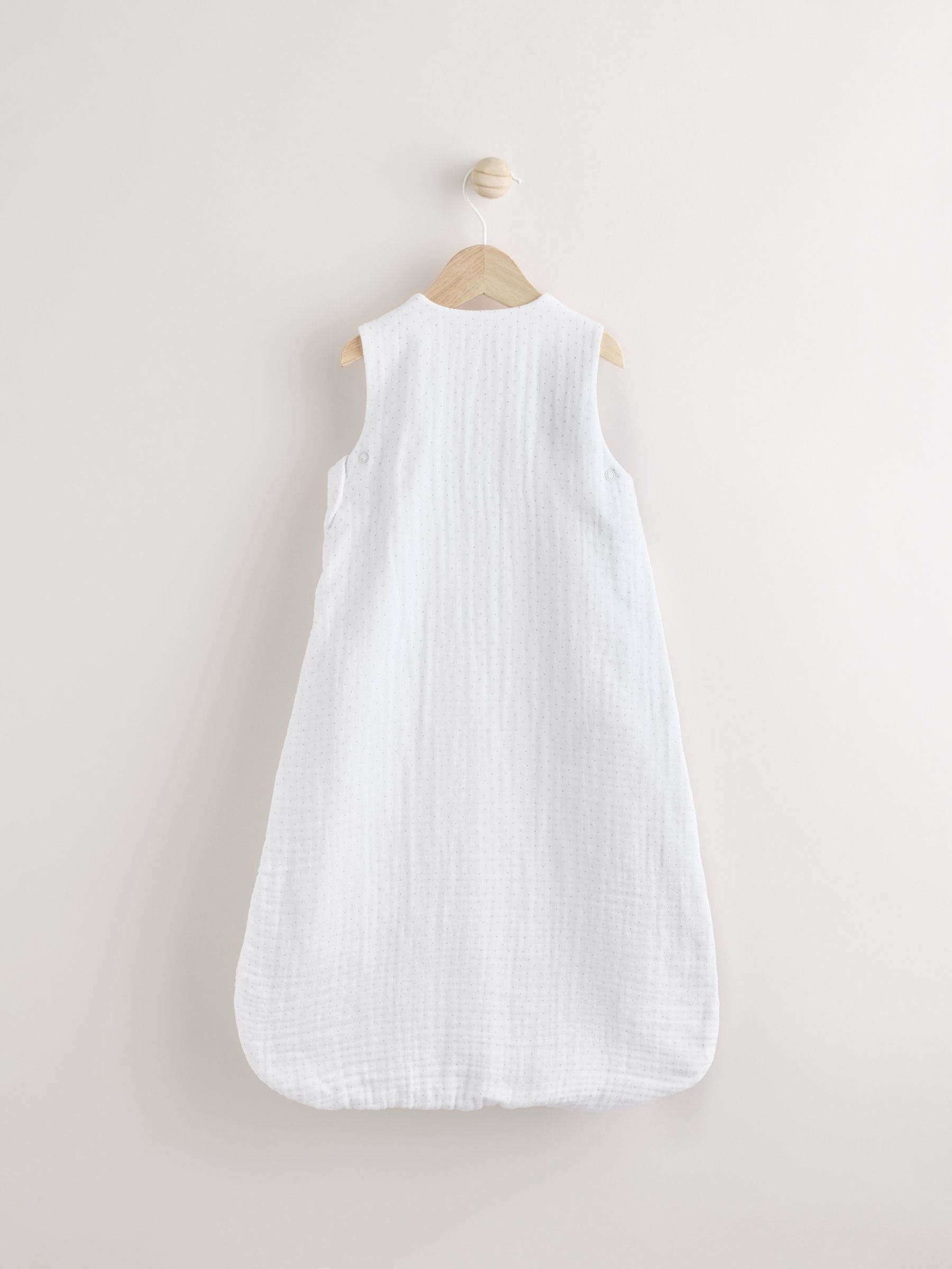 White Duck Muslin 1 Tog Baby 100% Cotton Sleep Bag