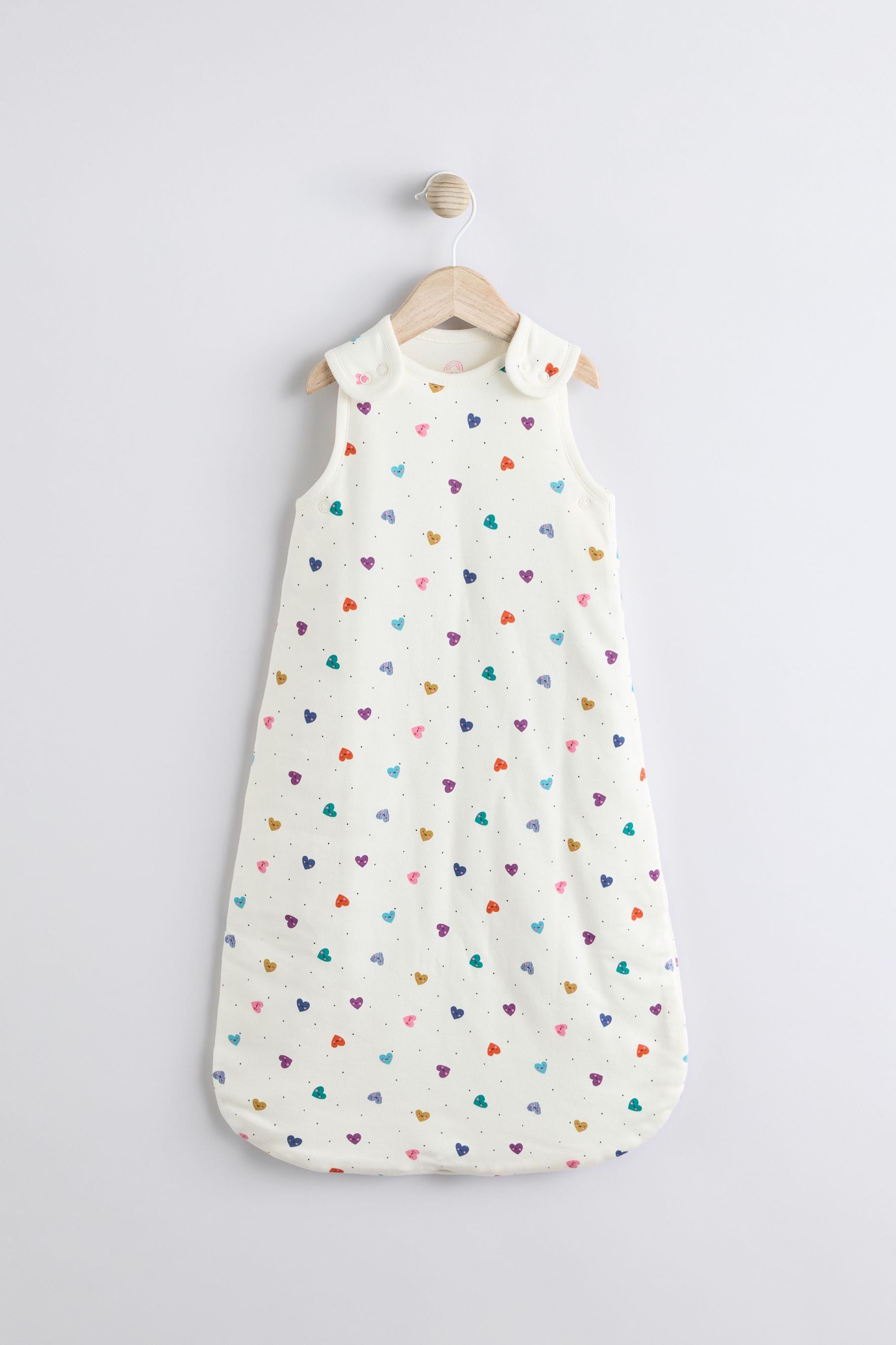 Bright Hearts Baby 2.5 Tog 100% Cotton Sleep Bag