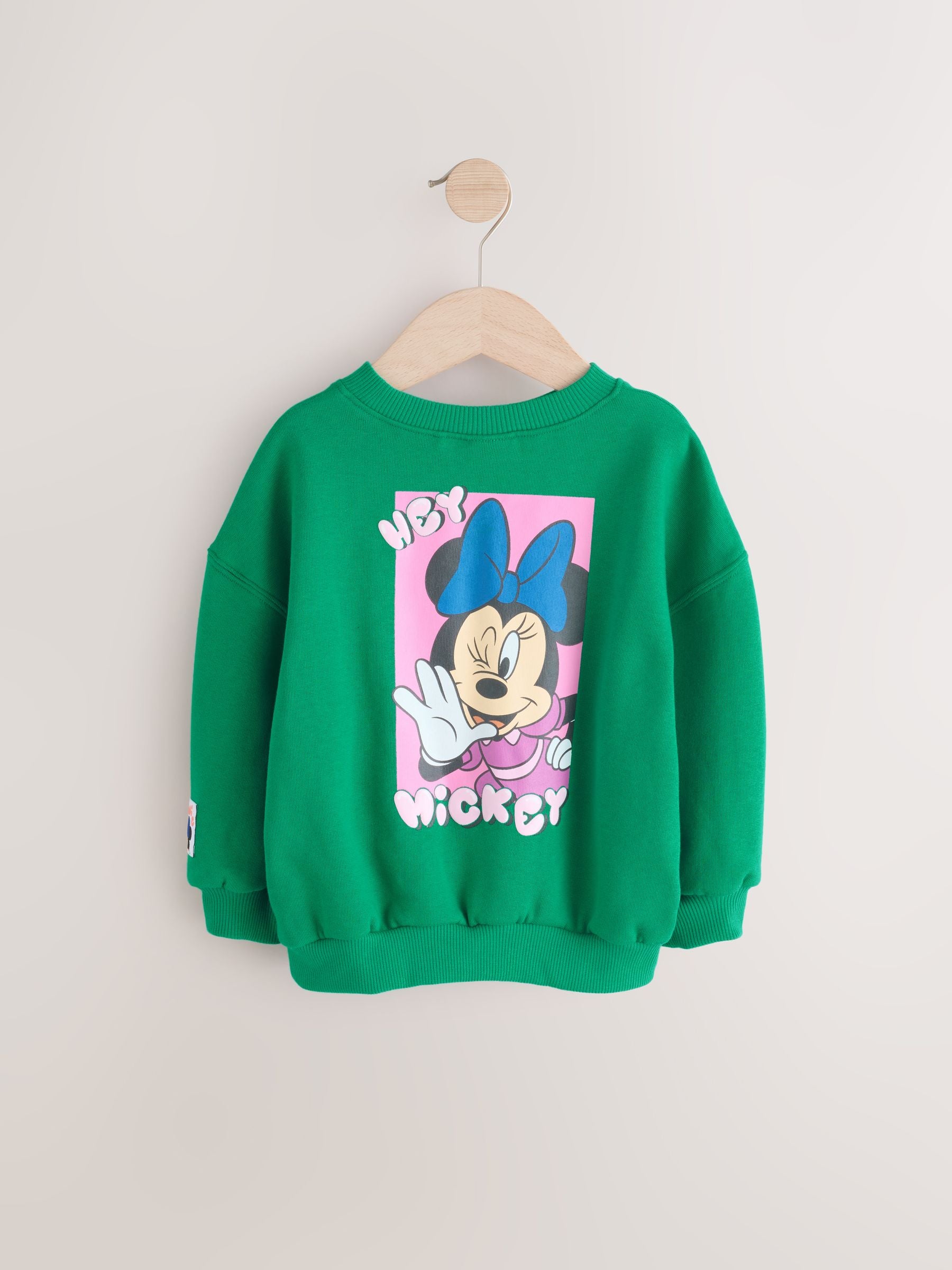 Green Minnie Mouse Sweatshirt (3mths-7yrs)