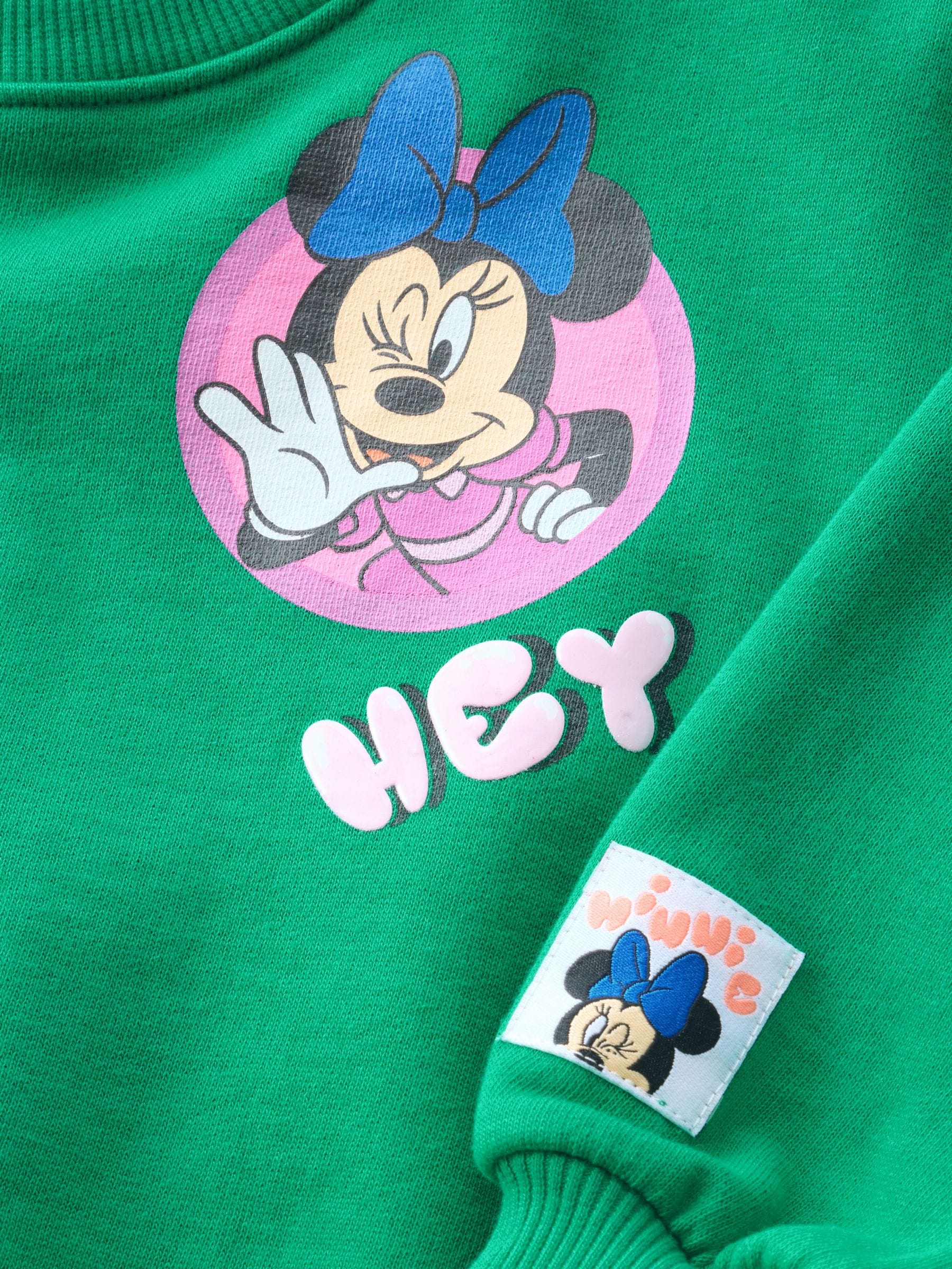 Green Minnie Mouse Sweatshirt (3mths-7yrs)