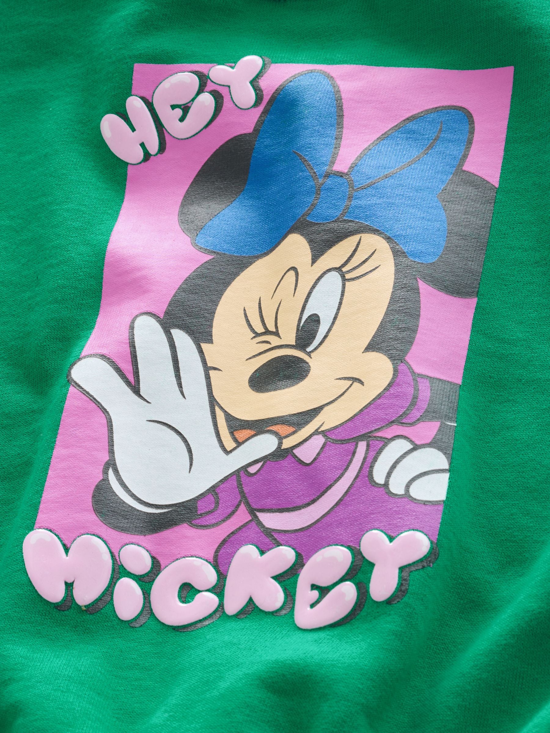 Green Minnie Mouse Sweatshirt (3mths-7yrs)