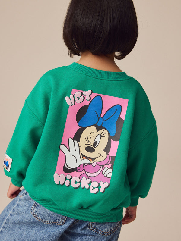 Green Minnie Mouse Sweatshirt (3mths-7yrs)