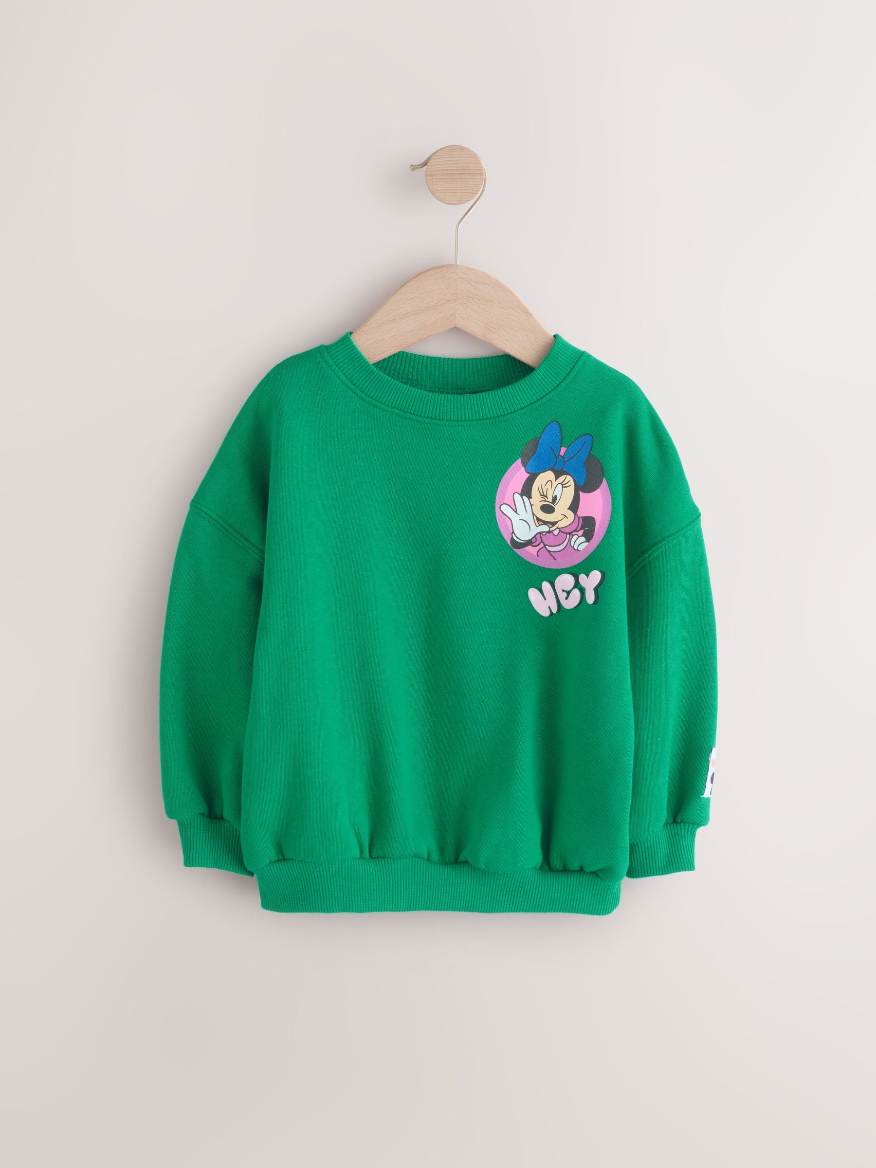 Green Minnie Mouse Sweatshirt (3mths-7yrs)