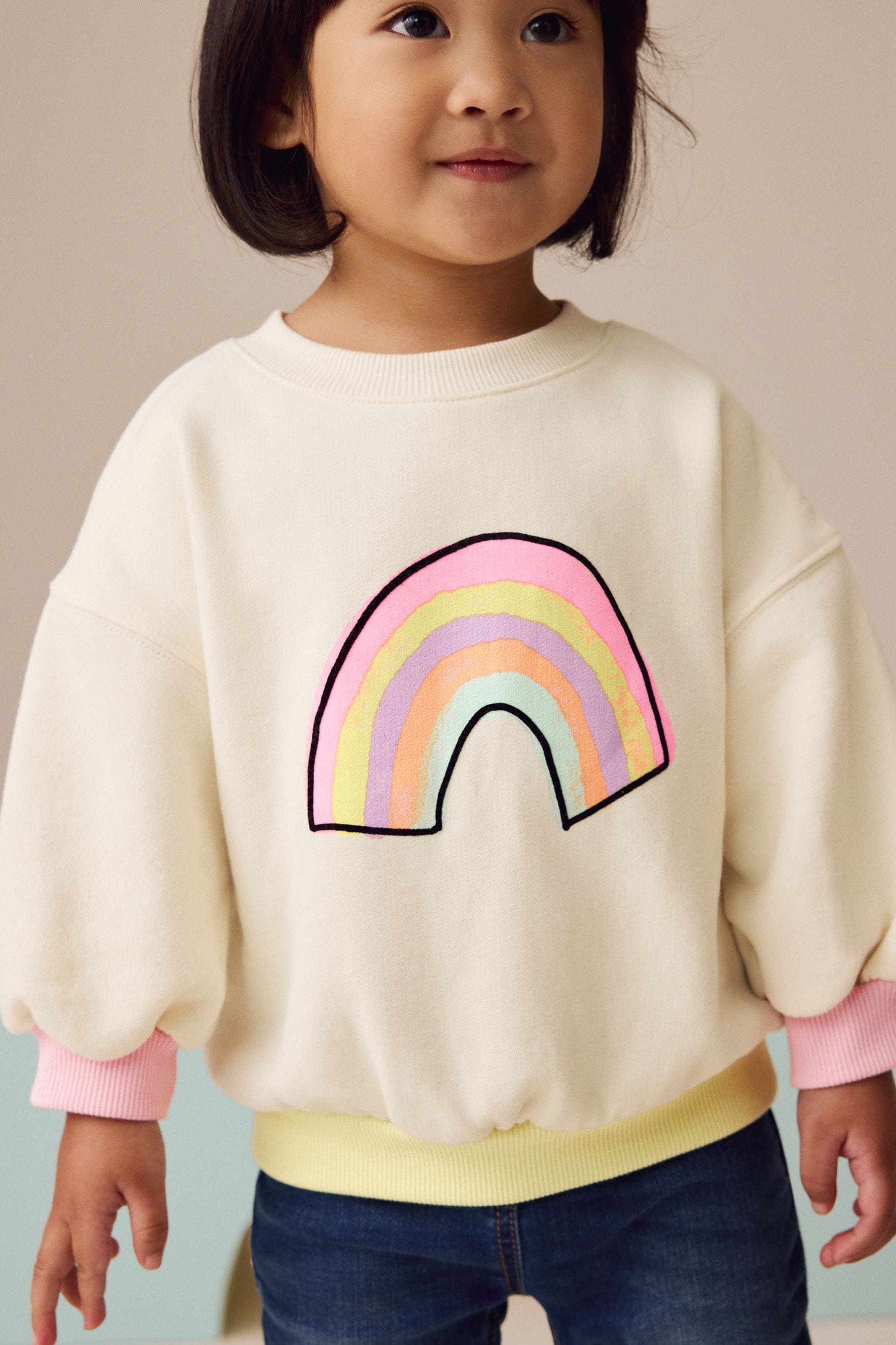 Cream Sweatshirt (3mths-7yrs)