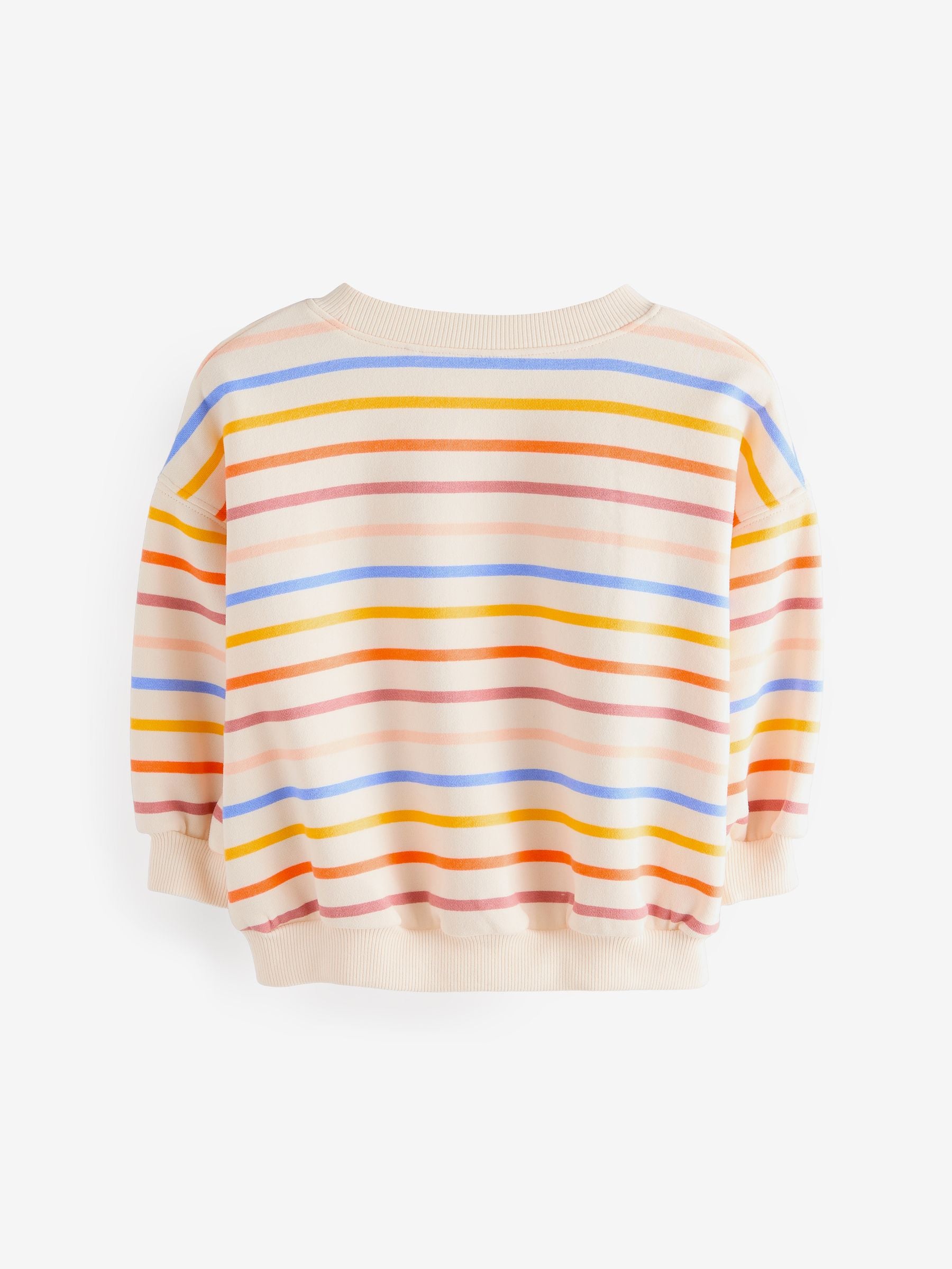 Cream Rainbow Stripe Sweatshirt (3mths-7yrs)