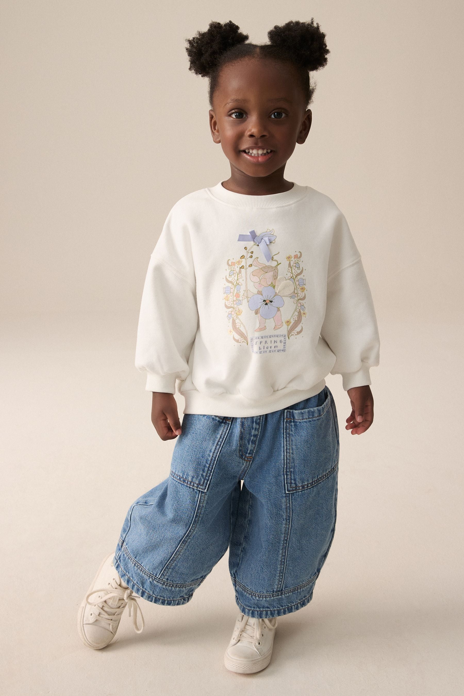 White Fairy Crew Sweatshirt (3mths-7yrs)