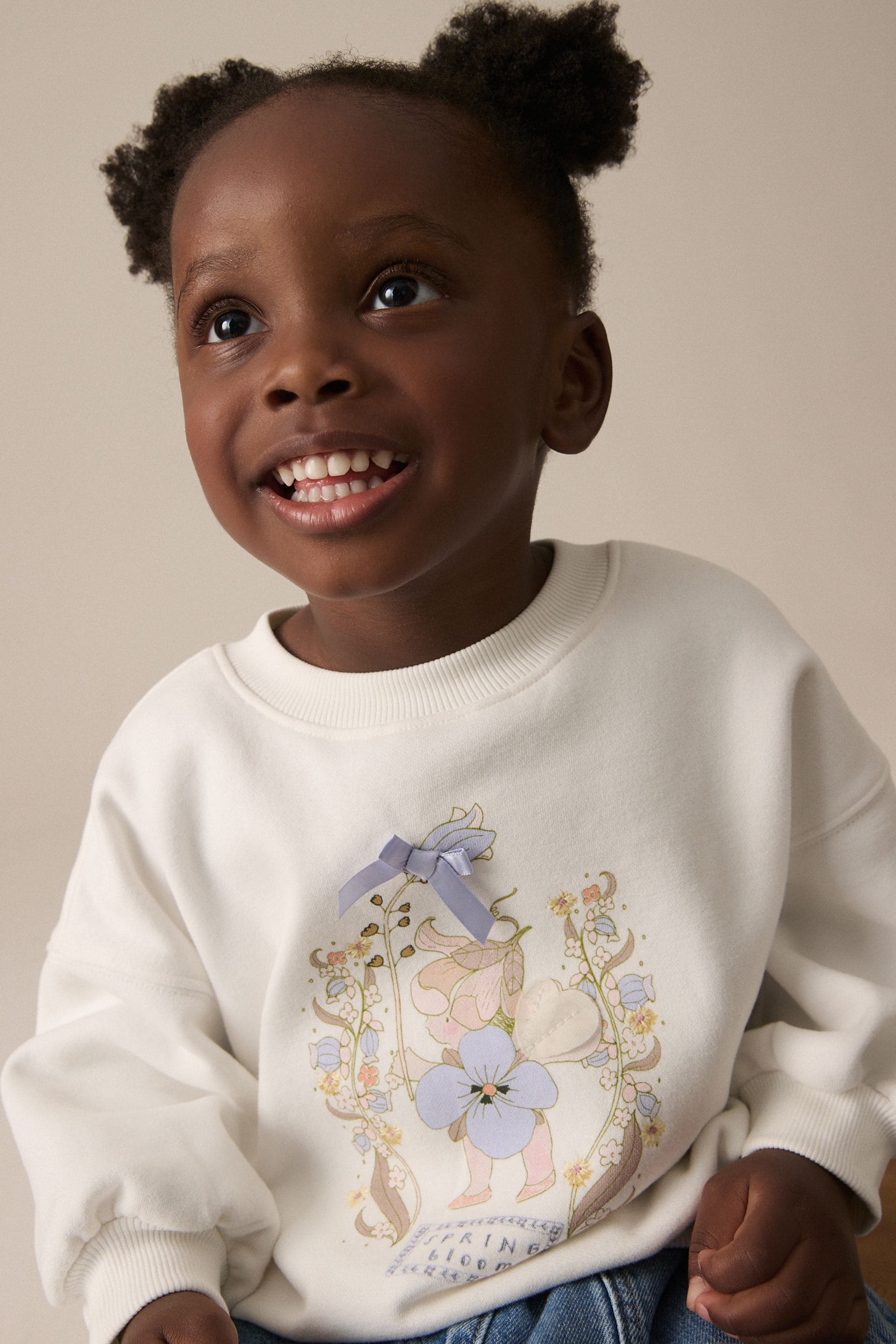 White Fairy Crew Sweatshirt (3mths-7yrs)