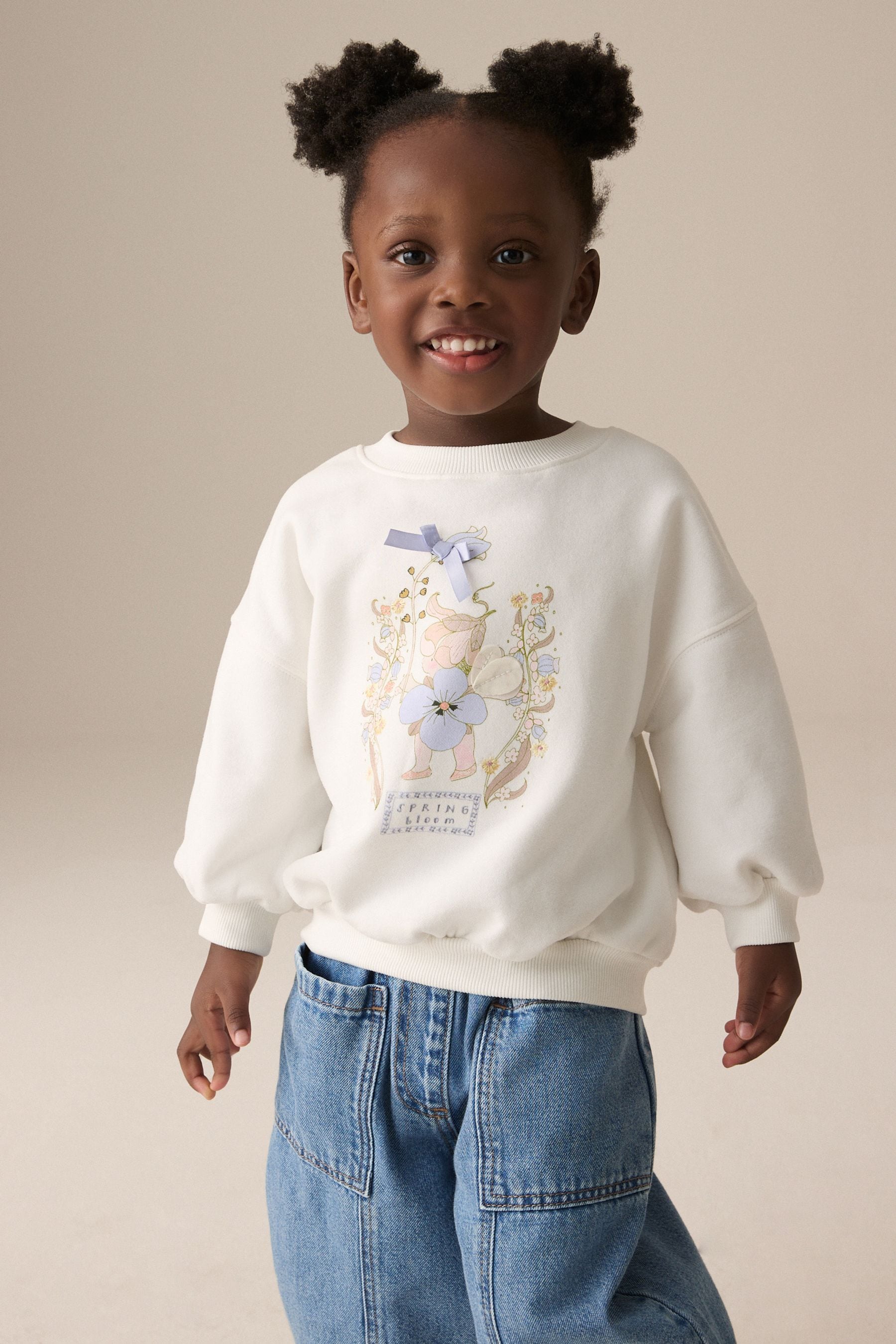 White Fairy Crew Sweatshirt (3mths-7yrs)