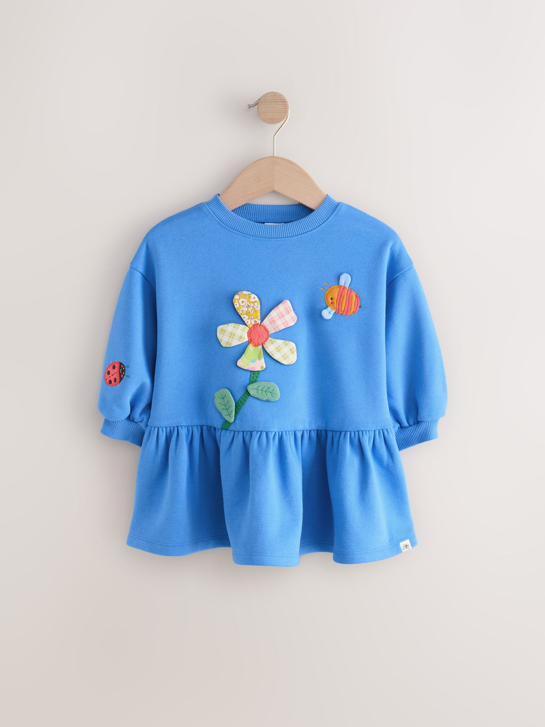 Blue Character Long Sleeve Sweat Dress (3mths-7yrs)