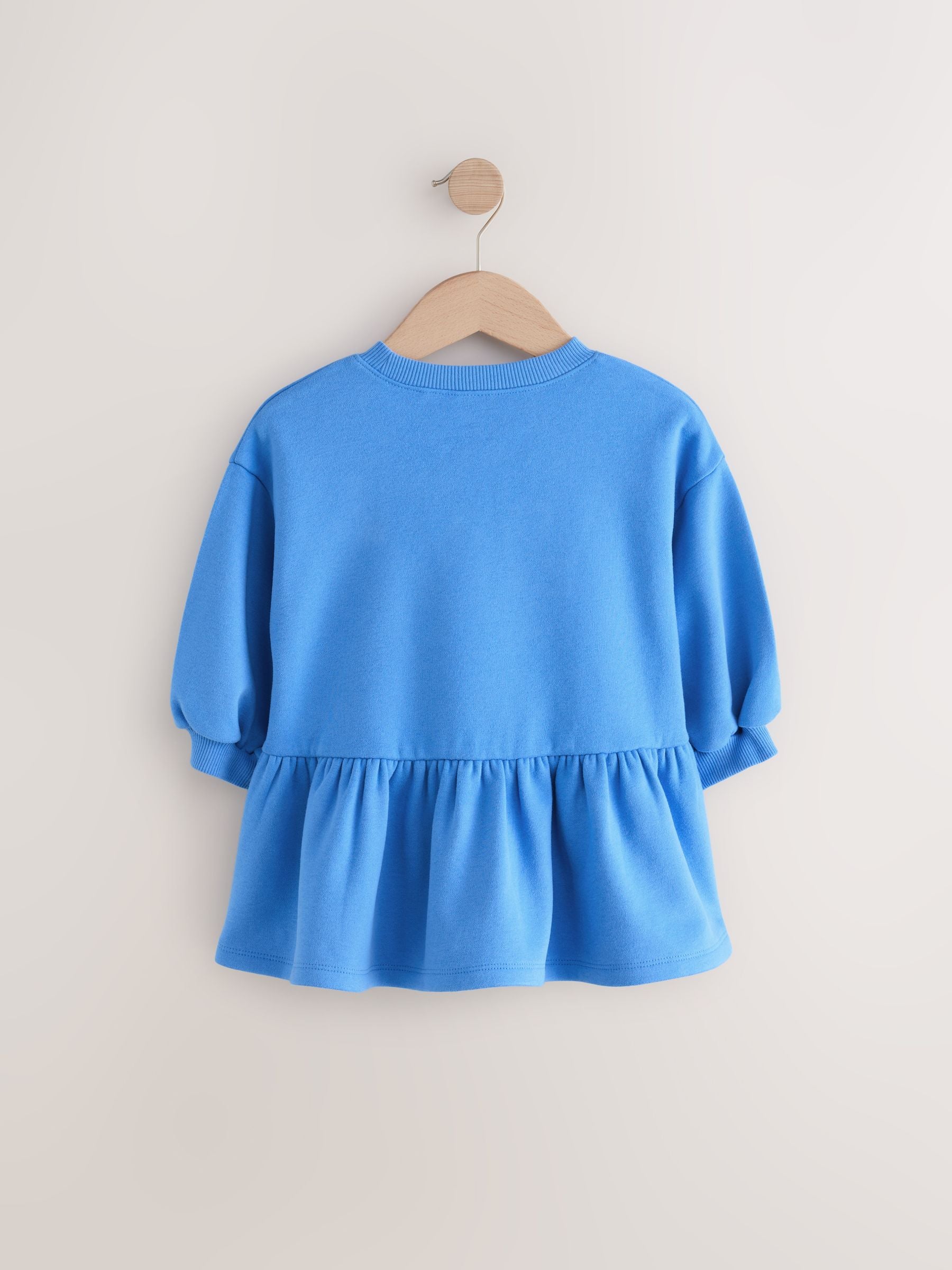 Blue Character Long Sleeve Sweat Dress (3mths-7yrs)