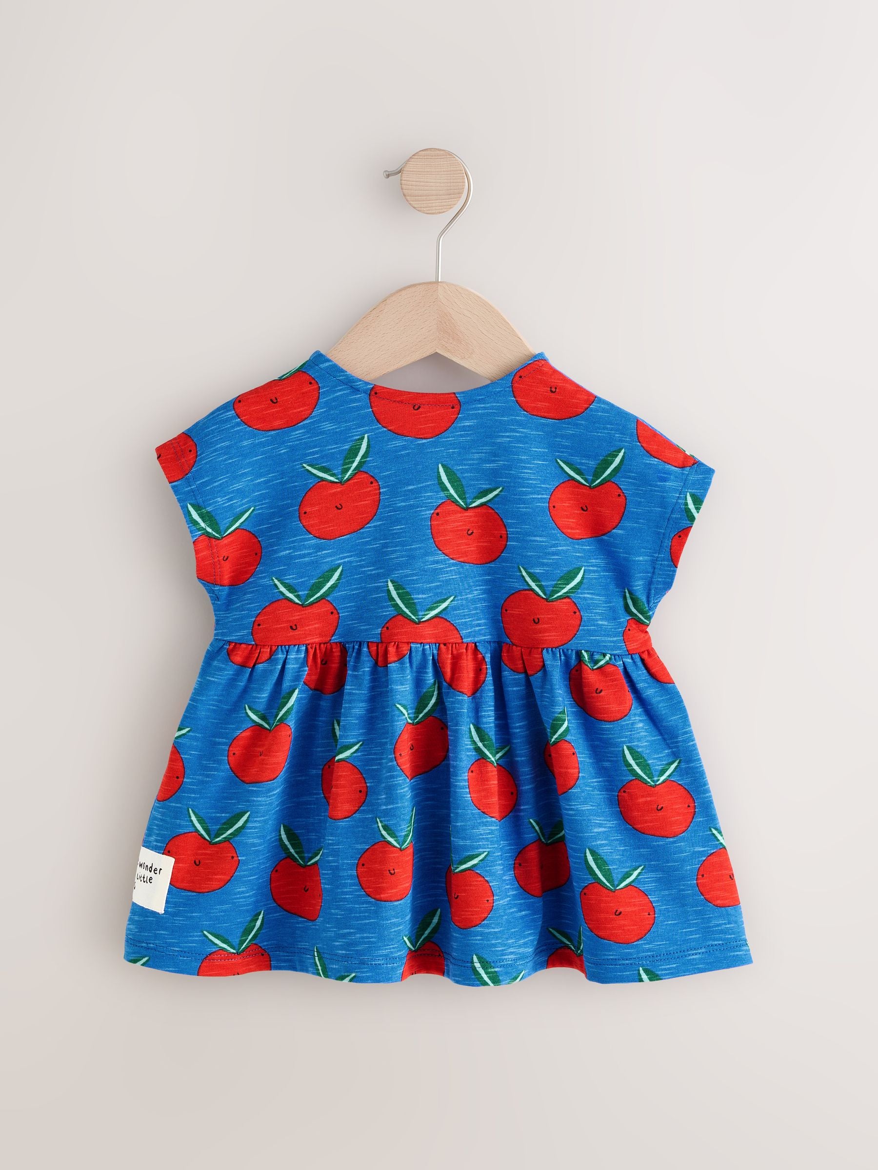 Blue Character Short Sleeves 100% Cotton Jersey Dress (3mths-7yrs)