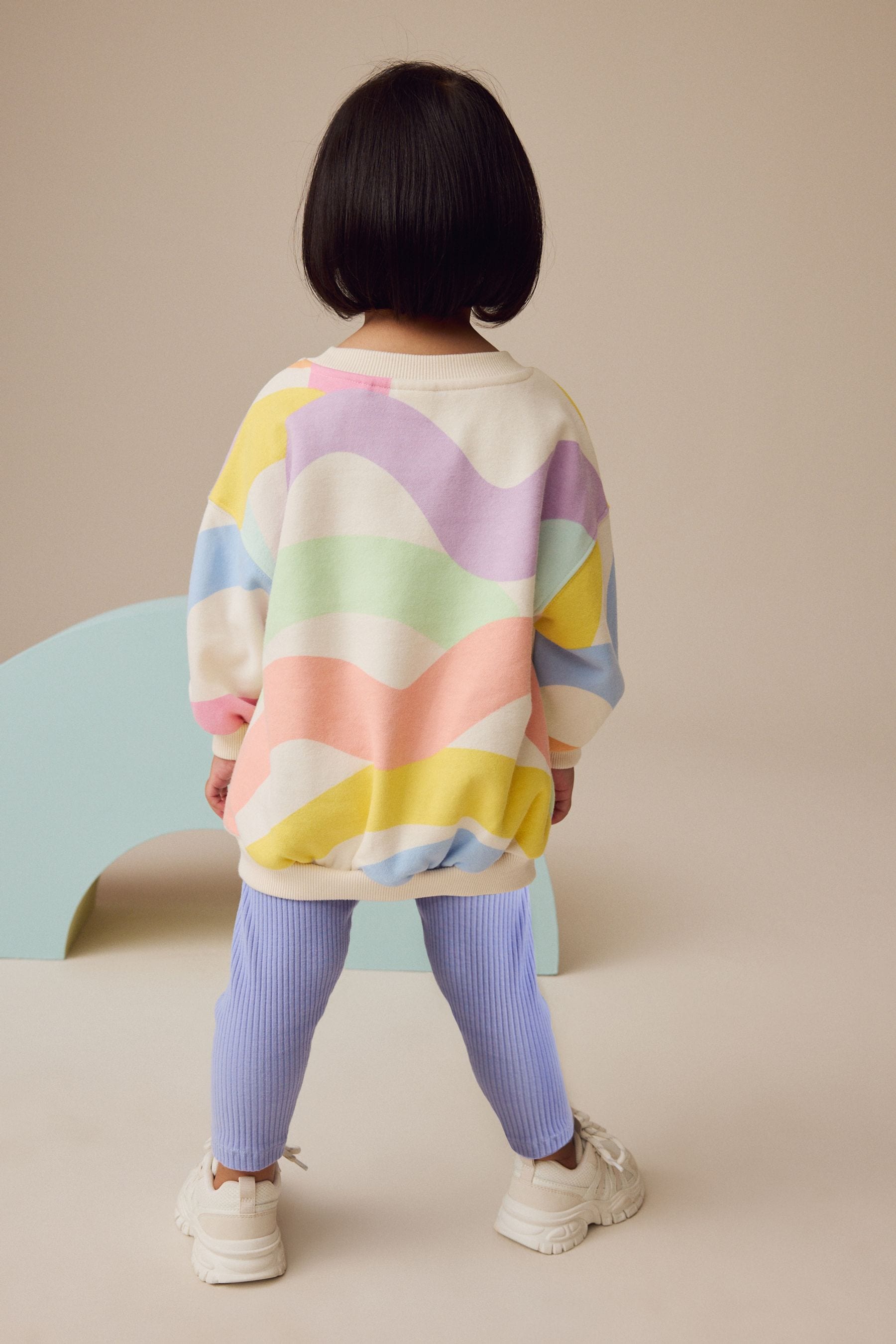 Rainbow 100% Cotton Sweatshirt and Leggings Set (3mths-7yrs)