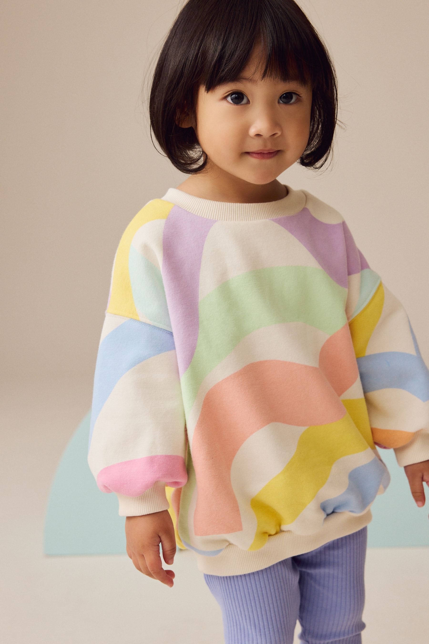 Rainbow 100% Cotton Sweatshirt and Leggings Set (3mths-7yrs)