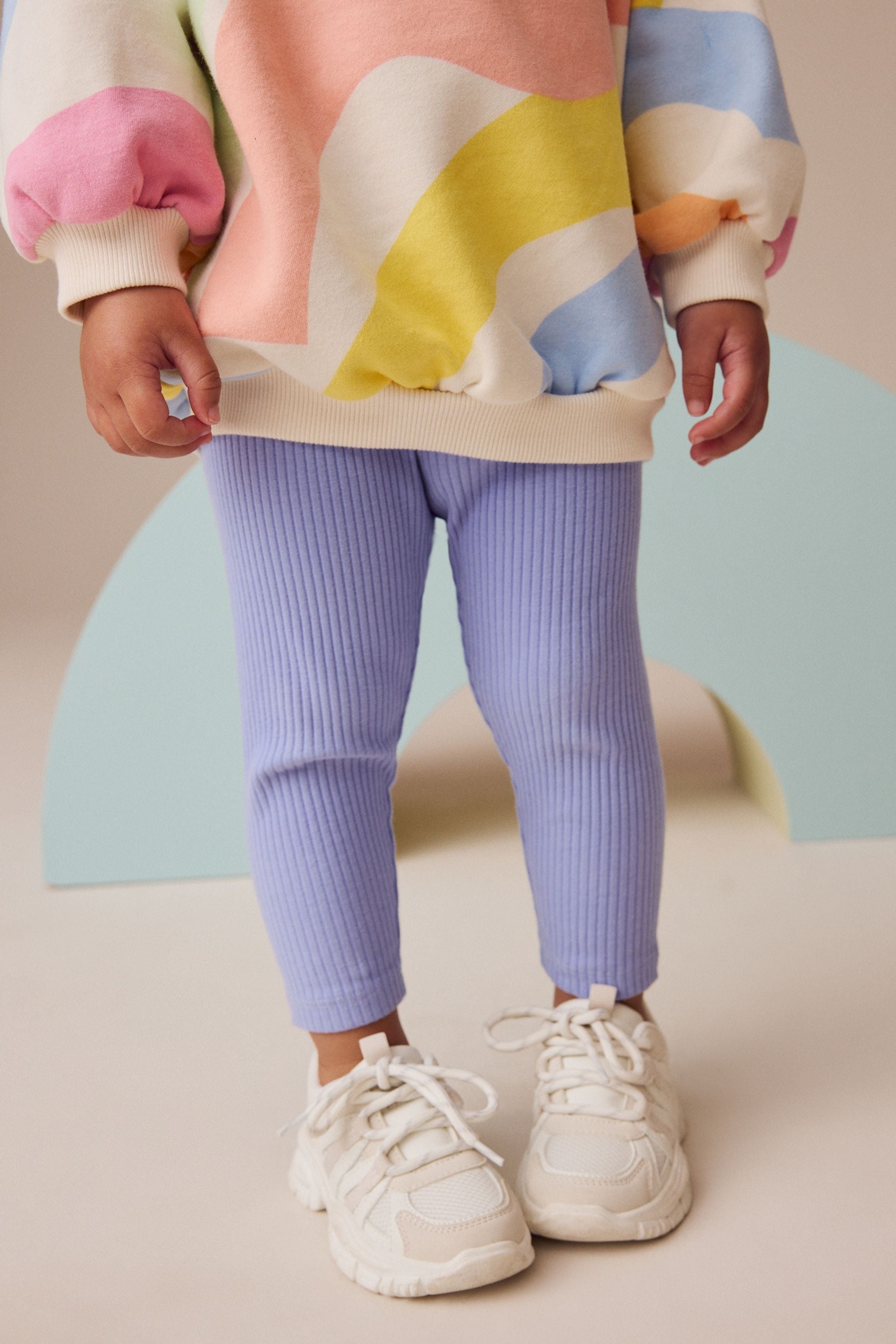 Rainbow 100% Cotton Sweatshirt and Leggings Set (3mths-7yrs)