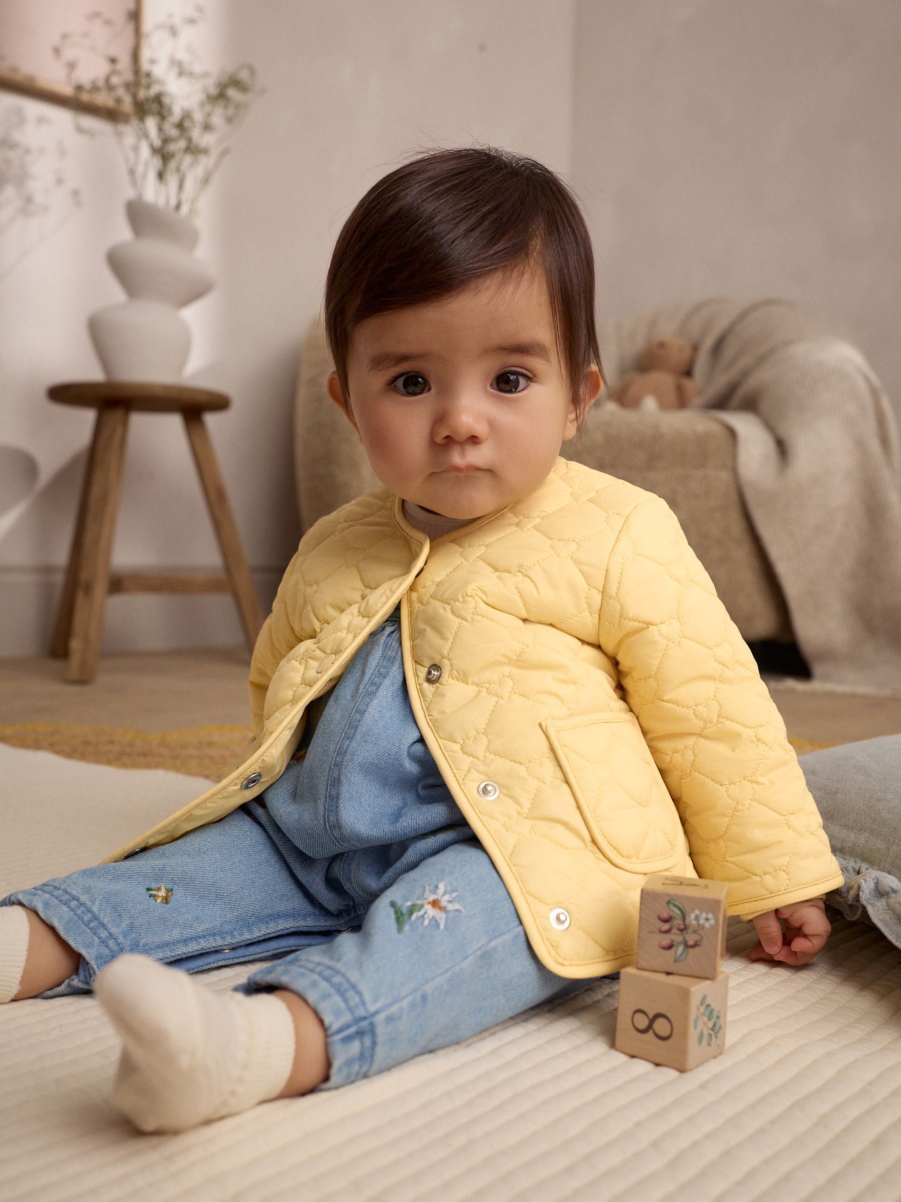 Yellow Quilted Baby Coat (0mths-2yrs)