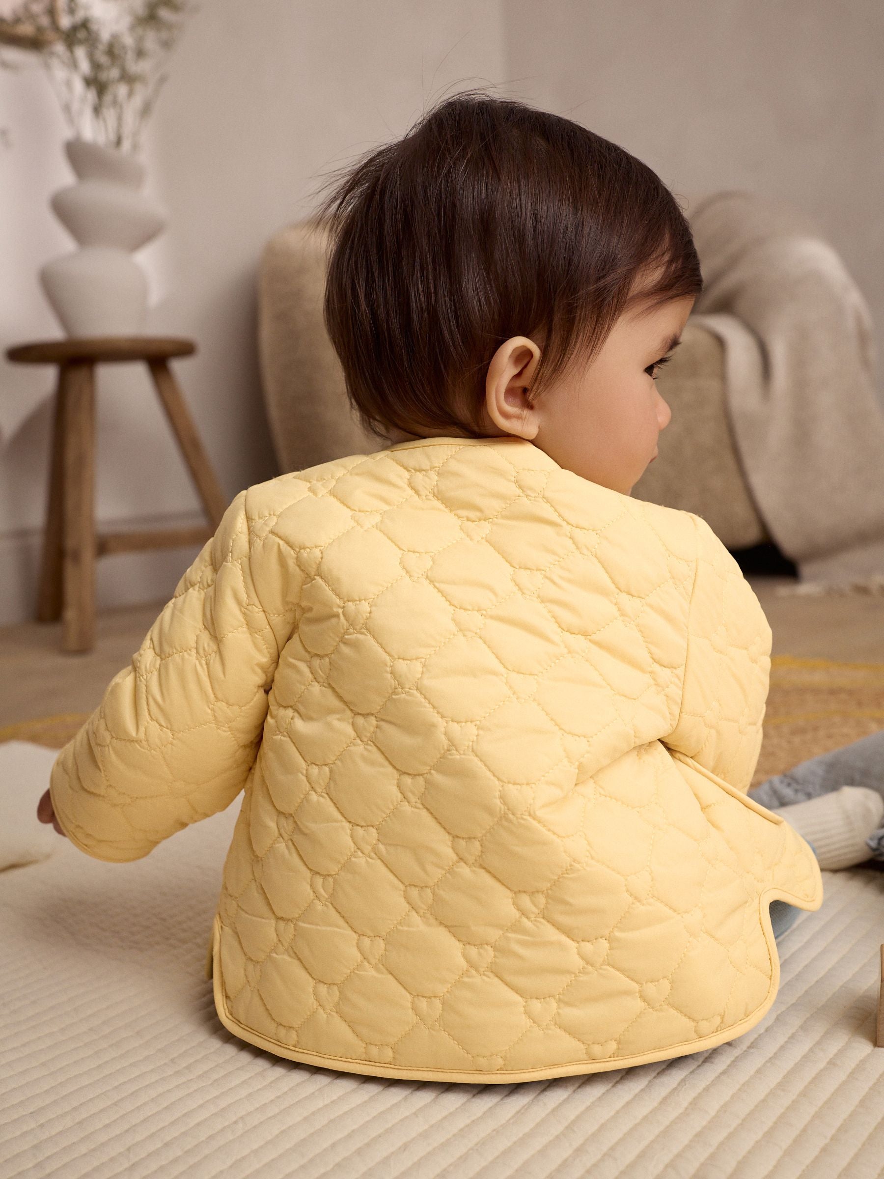 Yellow Quilted Baby Coat (0mths-2yrs)