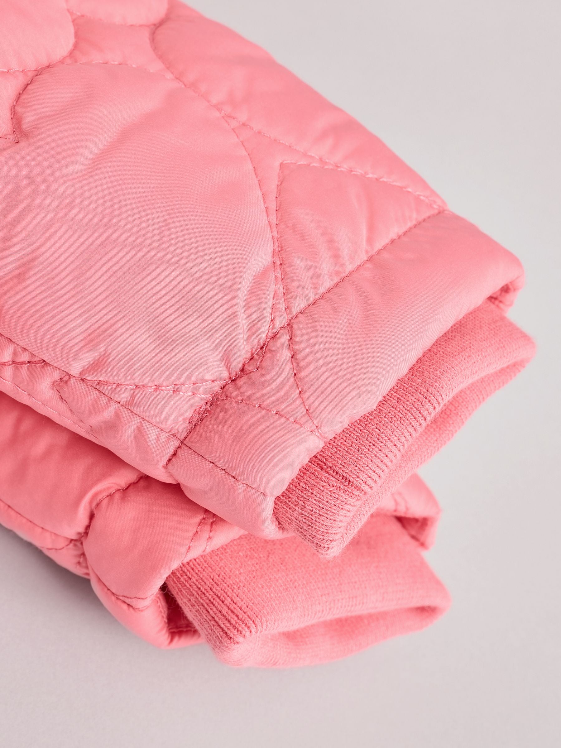 Pink Heart Quilted Baby Coat (0mths-2yrs)