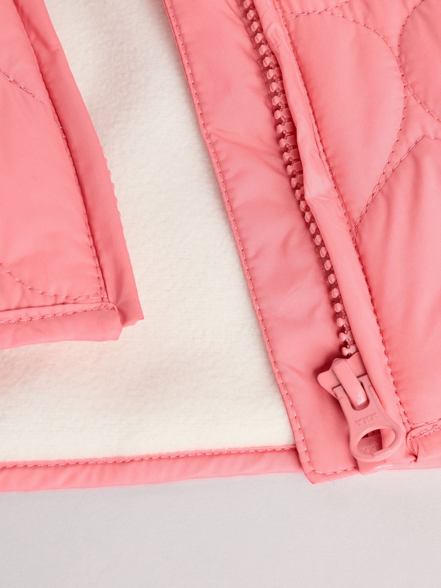 Pink Heart Quilted Baby Coat (0mths-2yrs)