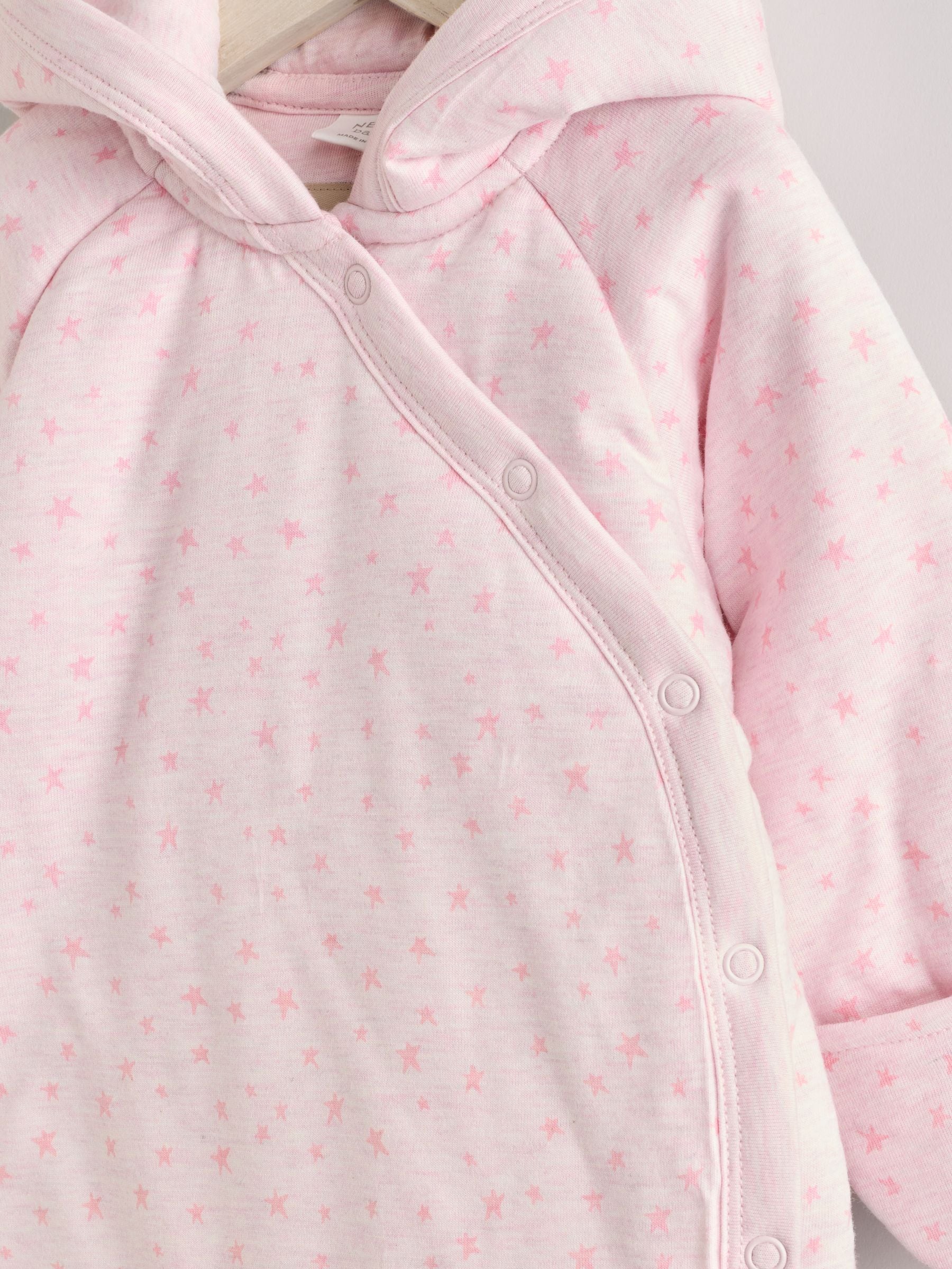 Pink Cosy Baby Jersey Wadded Wrap All-In-One (0-18mths)