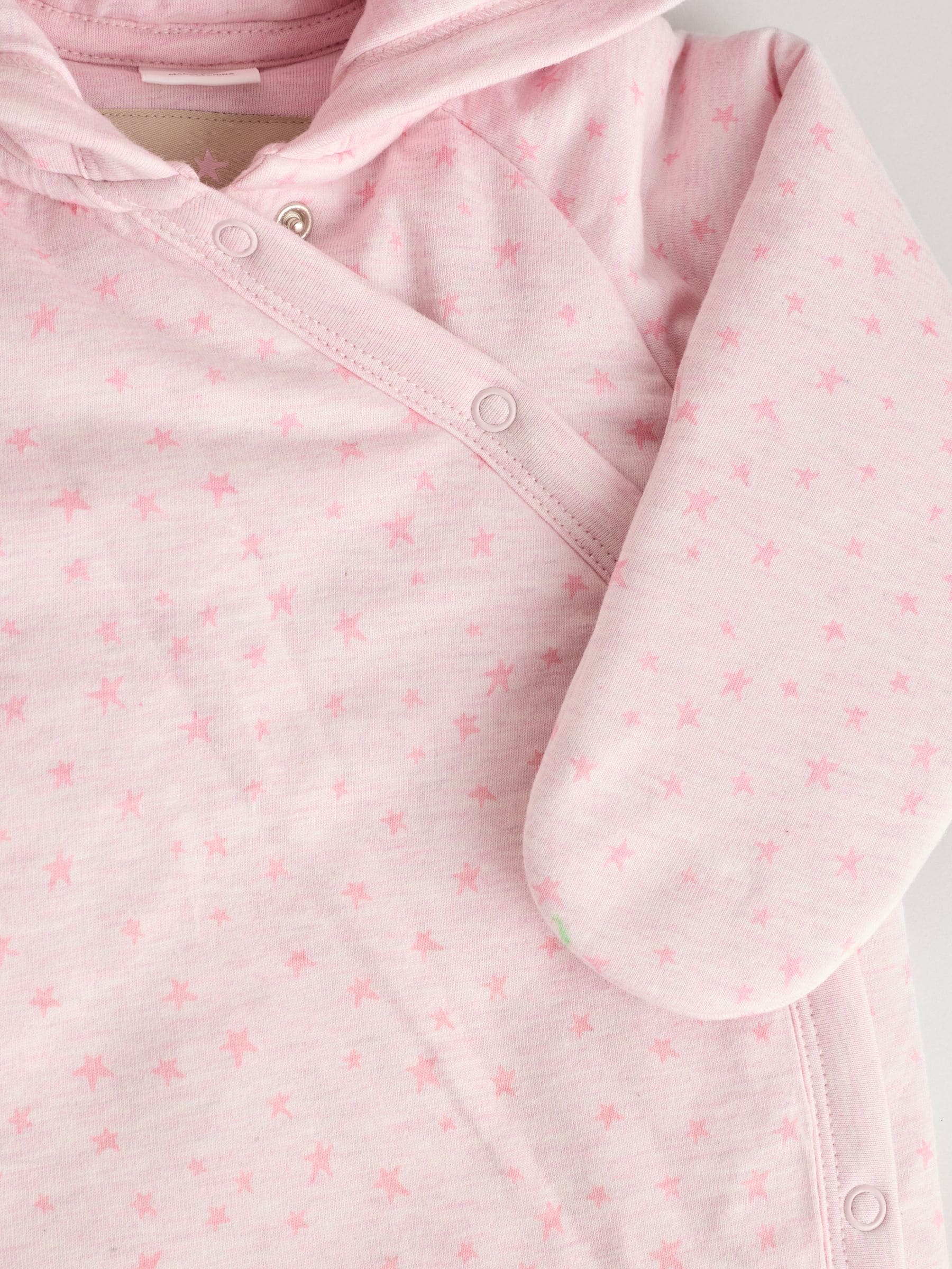 Pink Cosy Baby Jersey Wadded Wrap All-In-One (0-18mths)