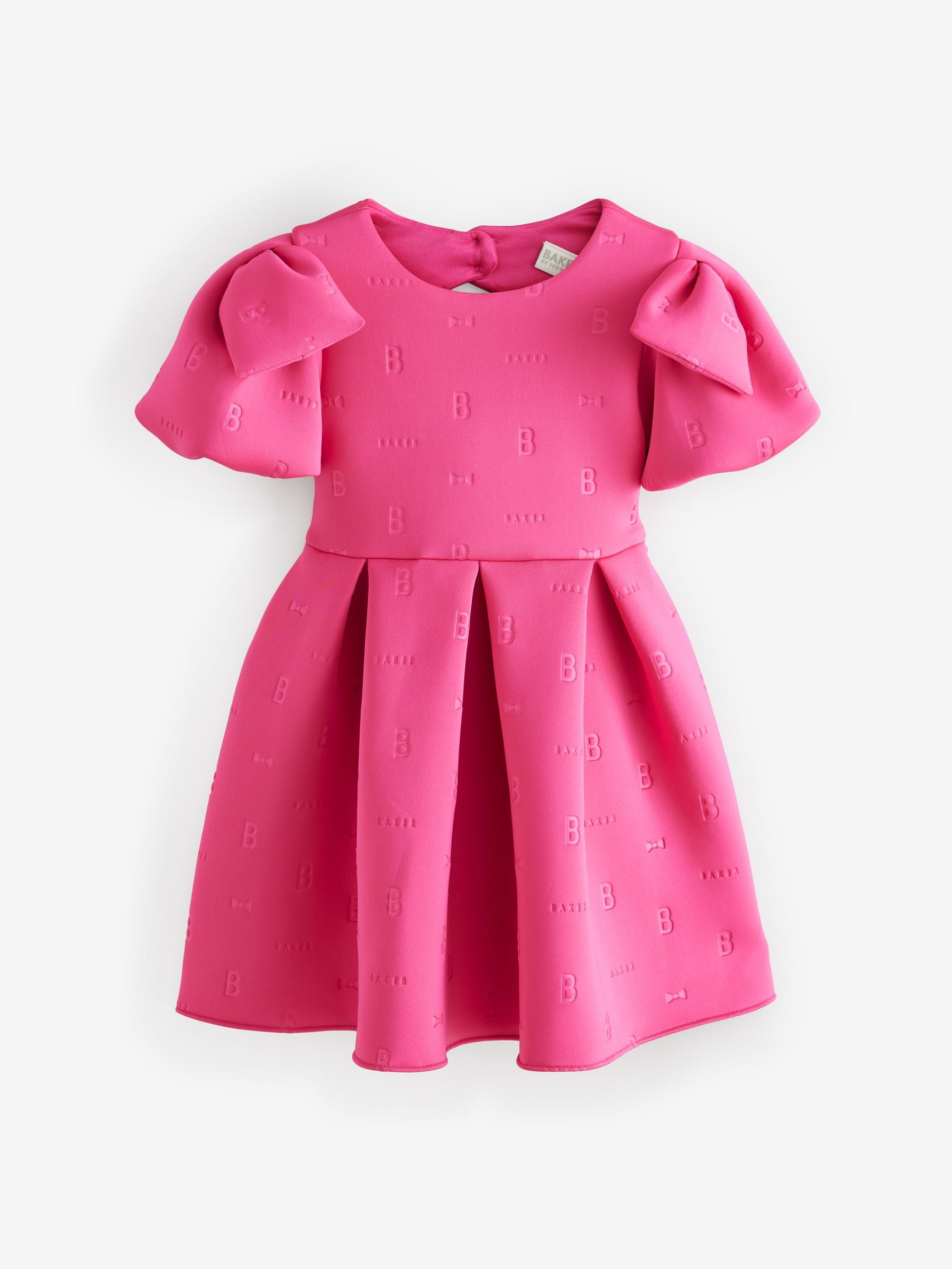 Baker by Ted Baker Pink Bow Sleeve Detail Dress