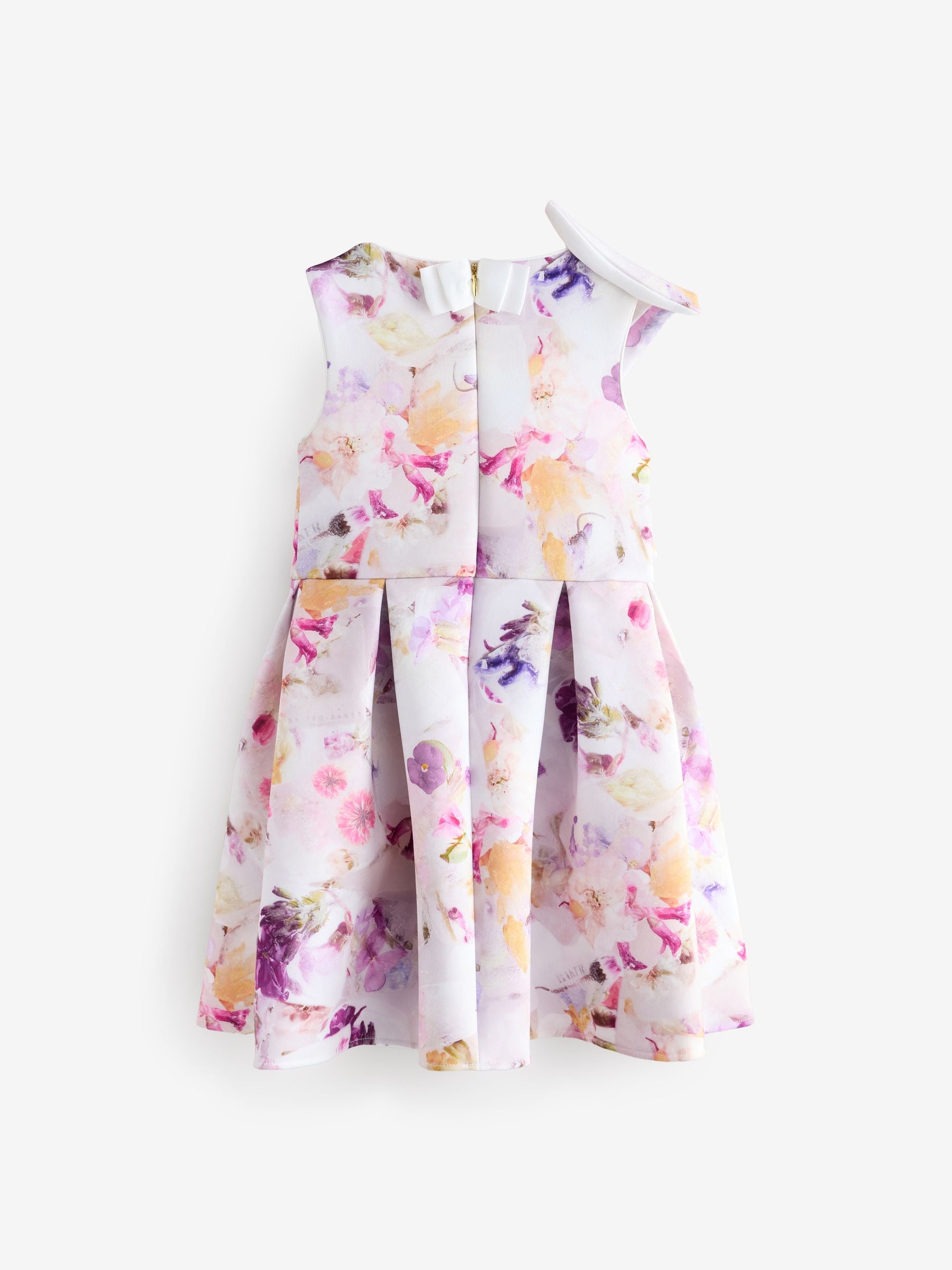 Baker by Ted Baker Multi Floral Bow Sleeve Scuba Dress