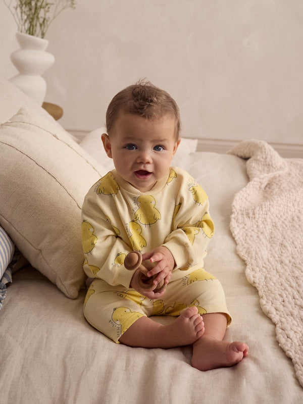 Yellow Chick 100% Cotton Sweatshirt and Joggers Baby 2 Piece Set (0mths-2yrs)