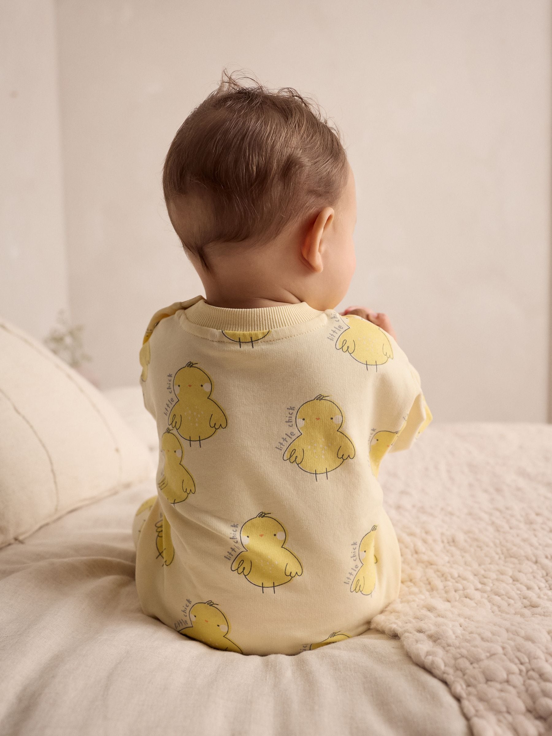 Yellow Chick 100% Cotton Sweatshirt and Joggers Baby 2 Piece Set (0mths-2yrs)