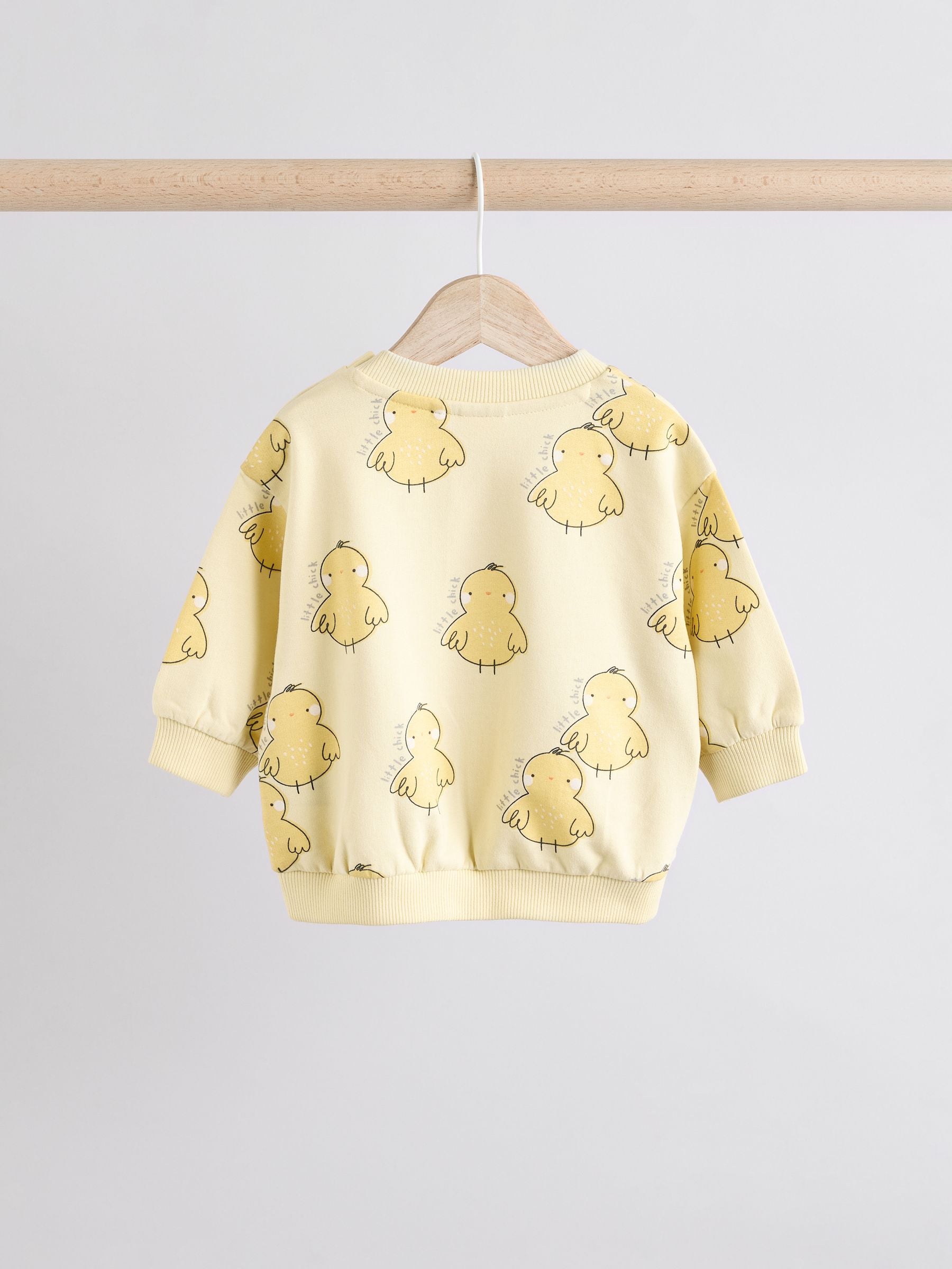 Yellow Chick 100% Cotton Sweatshirt and Joggers Baby 2 Piece Set (0mths-2yrs)