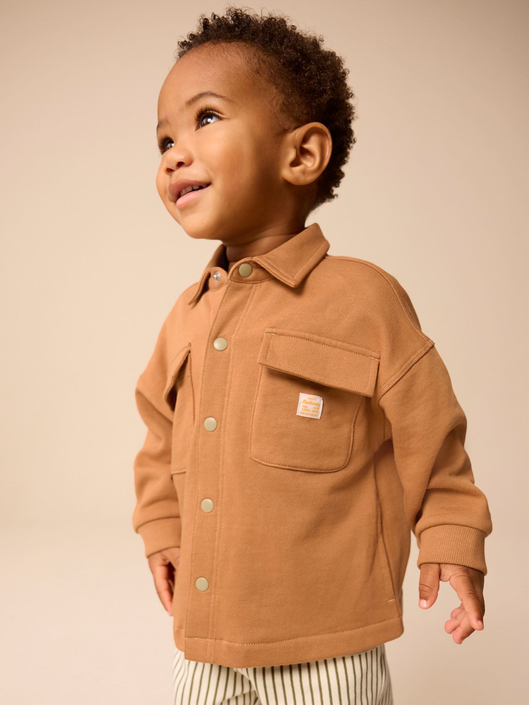 Tan Brown 100% Cotton Jersey Shirt and Joggers Set (3mths-7yrs)