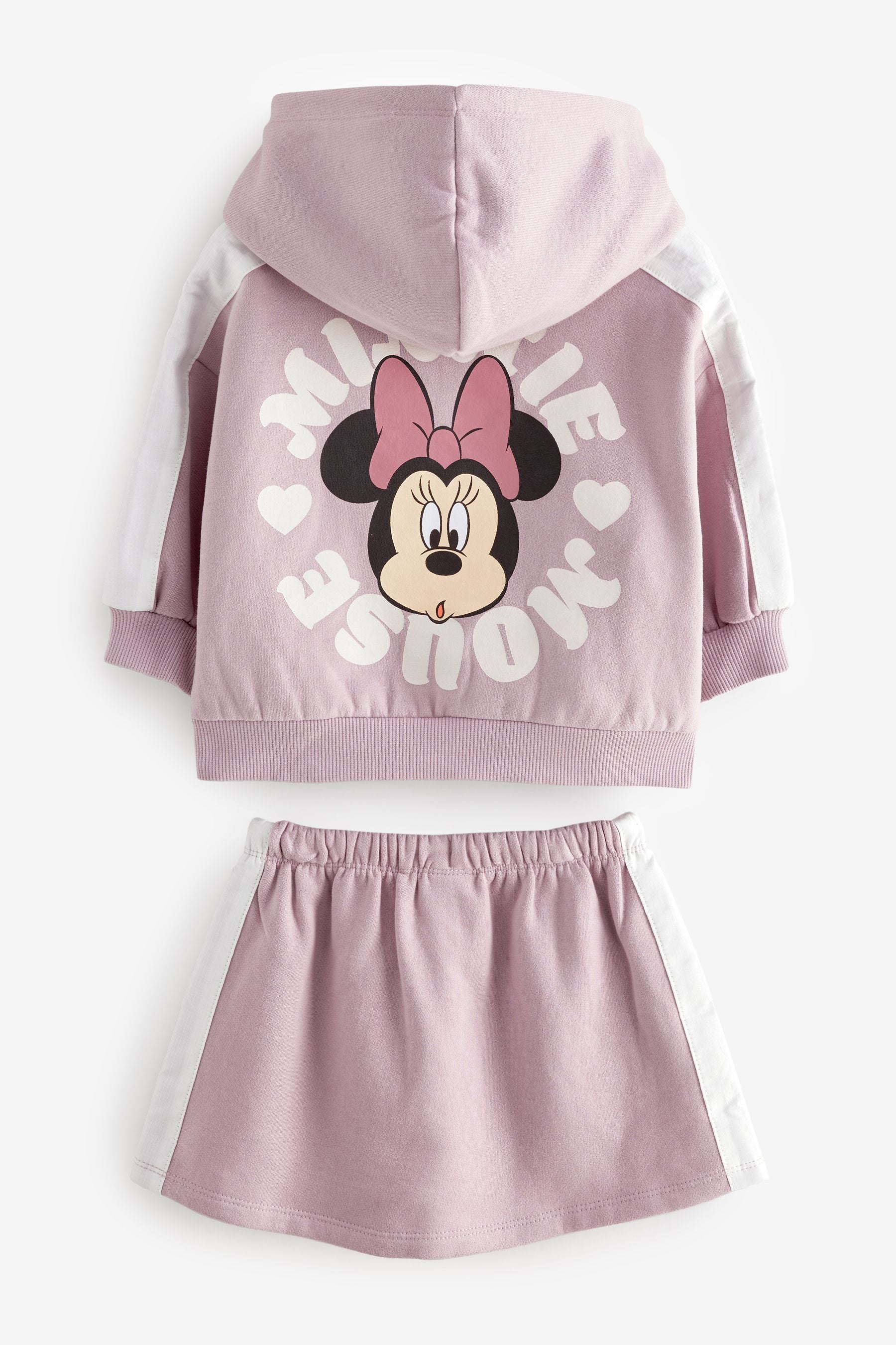 Purple Minnie Mouse Long Sleeves Skirt Set (3mths-7yrs)